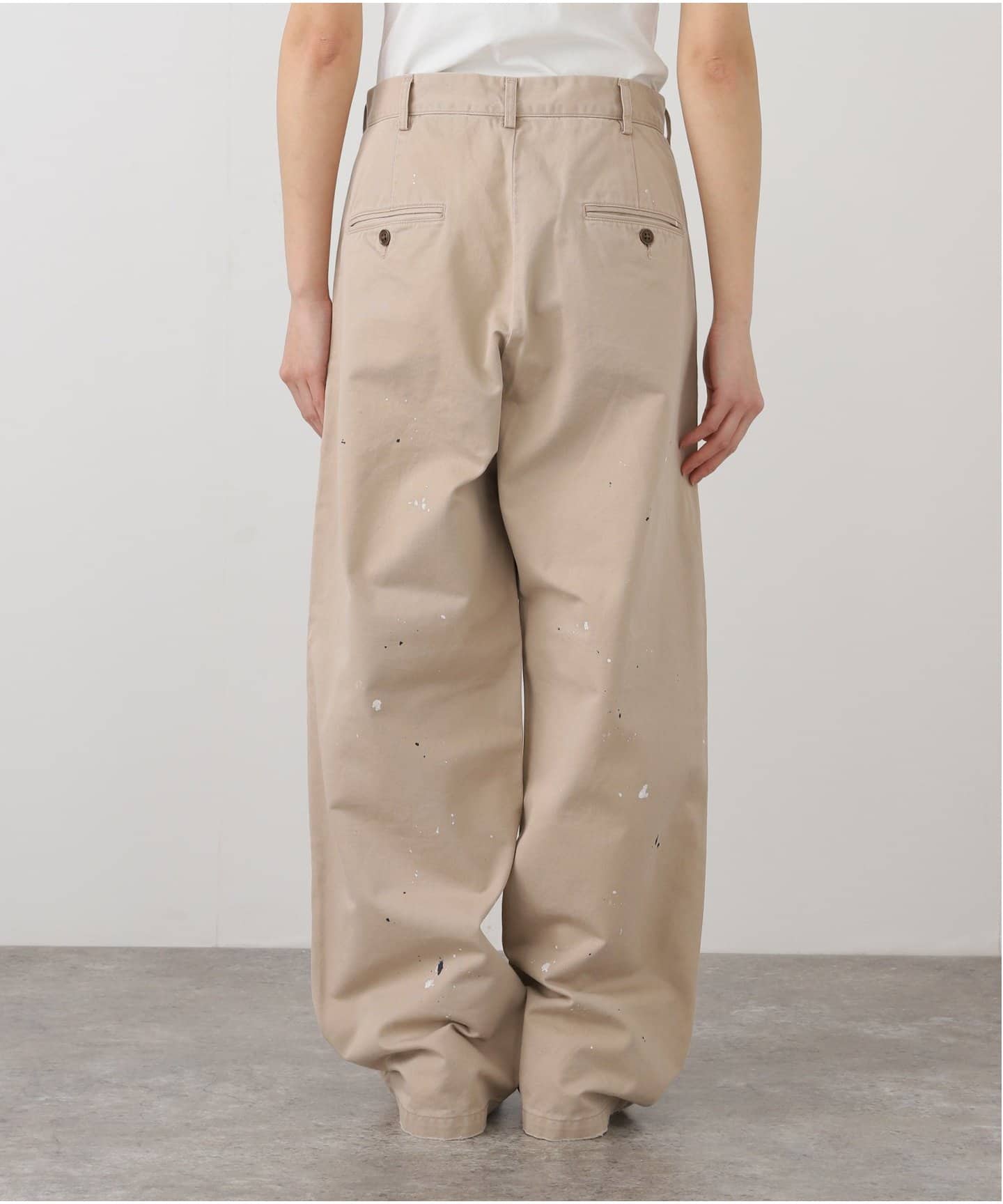 リペア+ペイントチノパンツ（スラックス）｜FRAMeWORK（フレームワーク