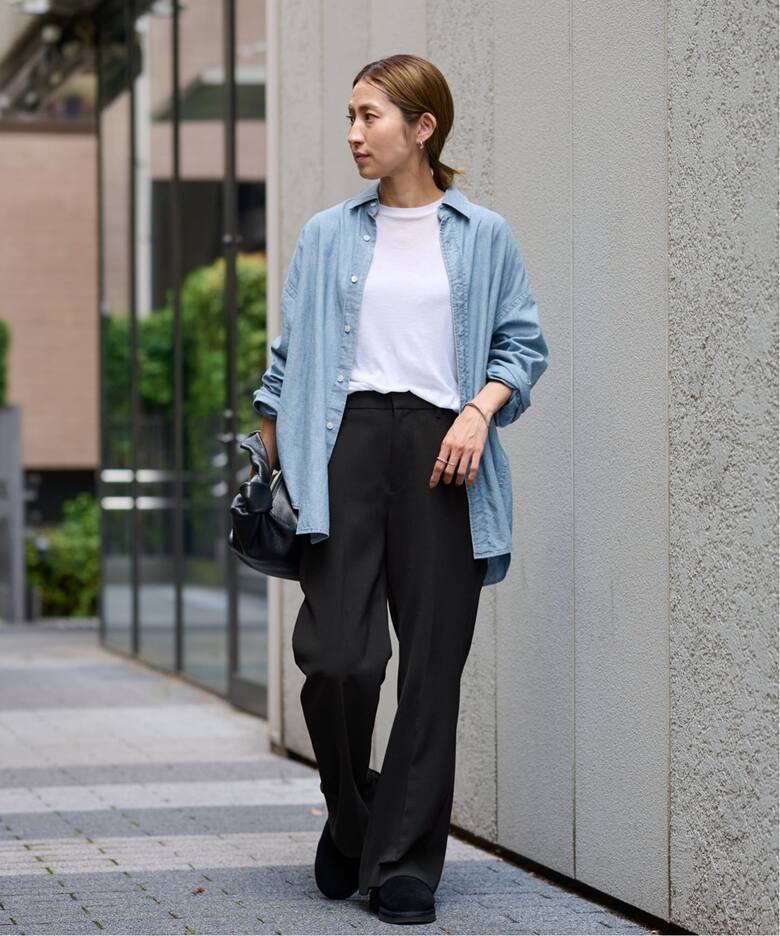 ≪追加≫セミフレアパンツ（スラックス）｜FRAMeWORK（フレームワーク  