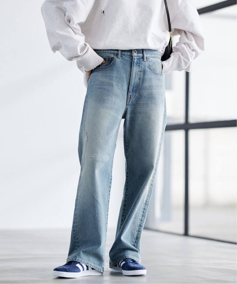 ≪追加・ベストセラー≫デニムストレートパンツ（デニムパンツ 