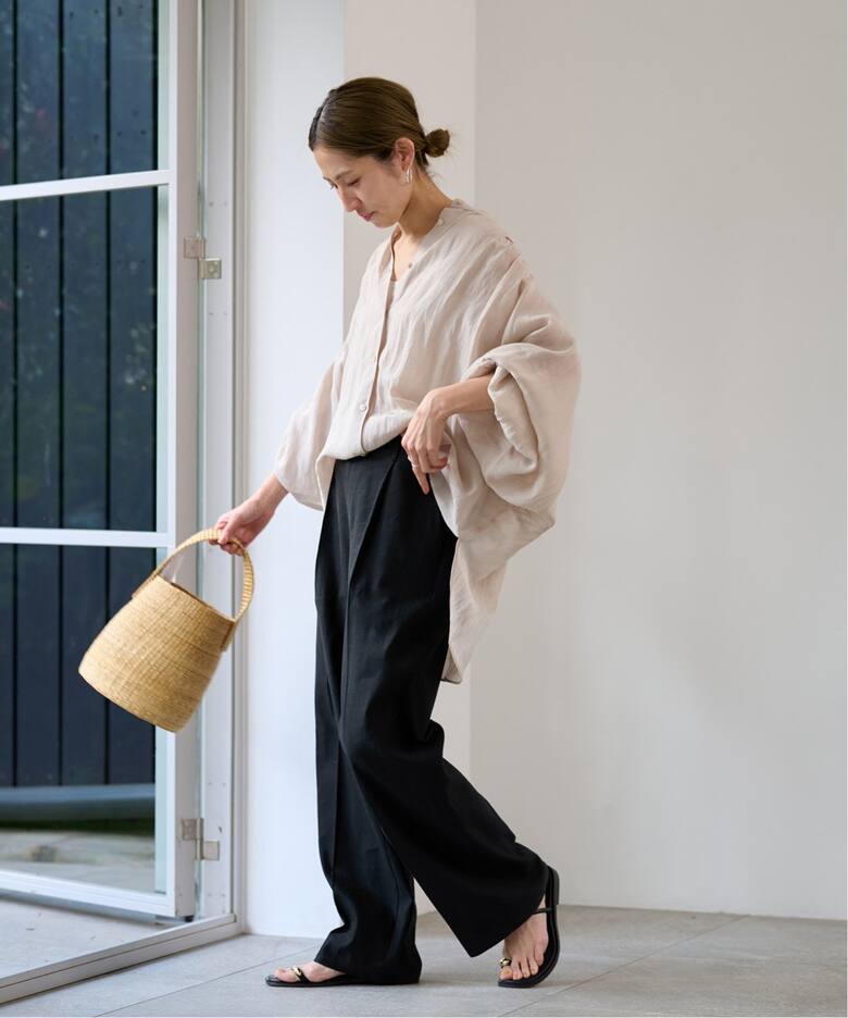 ≪追加≫リネンMIXストレートパンツ（その他パンツ）｜FRAMeWORK  