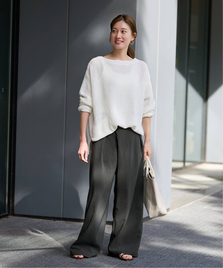 追加》撥水強撚ポリエステルラップワイドパンツ（その他パンツ  