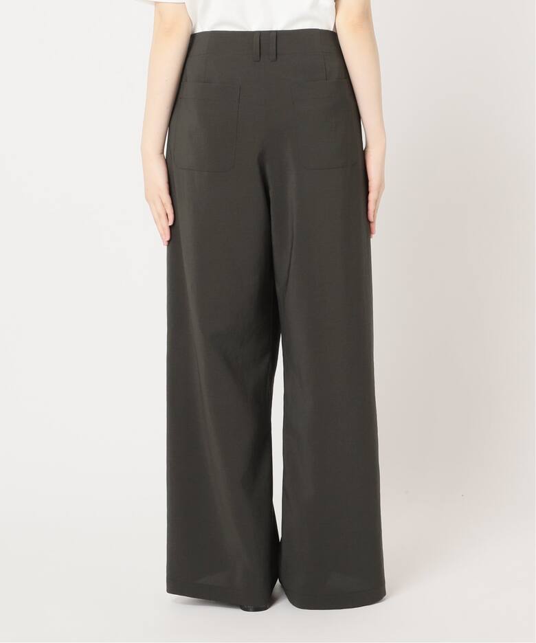 追加》撥水強撚ポリエステルラップワイドパンツ（その他パンツ  