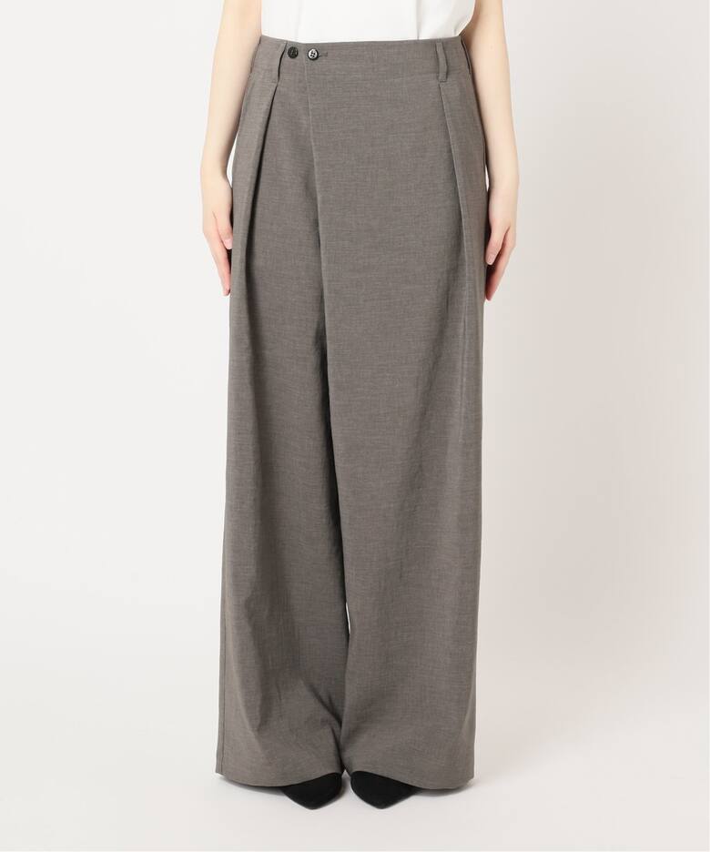 追加》撥水強撚ポリエステルラップワイドパンツ（その他パンツ  