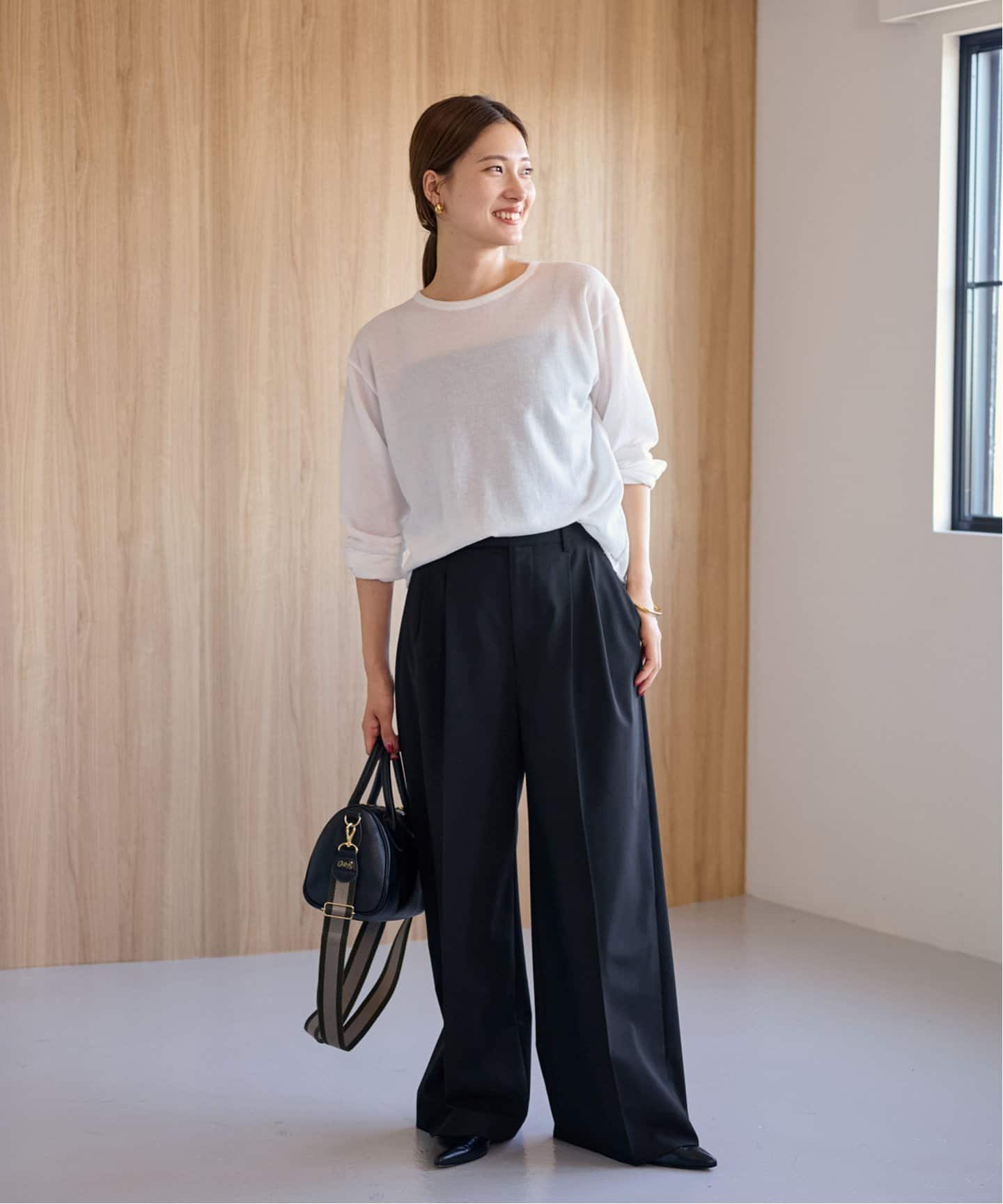 framework ウォッシャブルTWタックワイドパンツ　36 FRAMeWORK｜≪WEB限定追加≫ウォッシャブルTWタックワイドパンツ