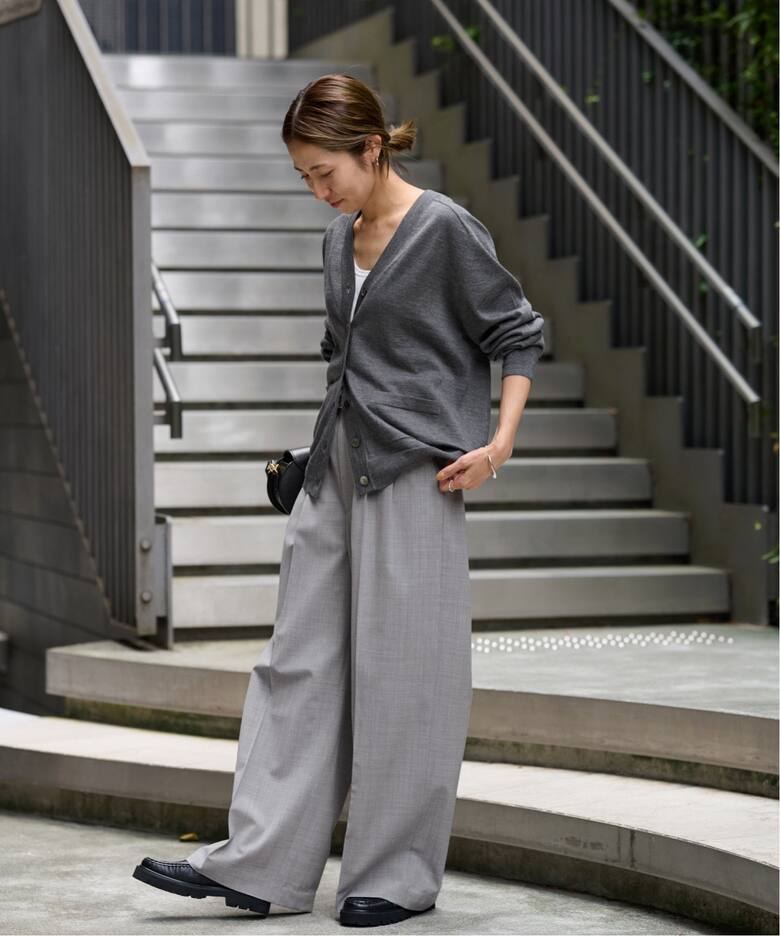 ≪追加≫ウォッシャブルTWタックワイドパンツ2（スラックス  