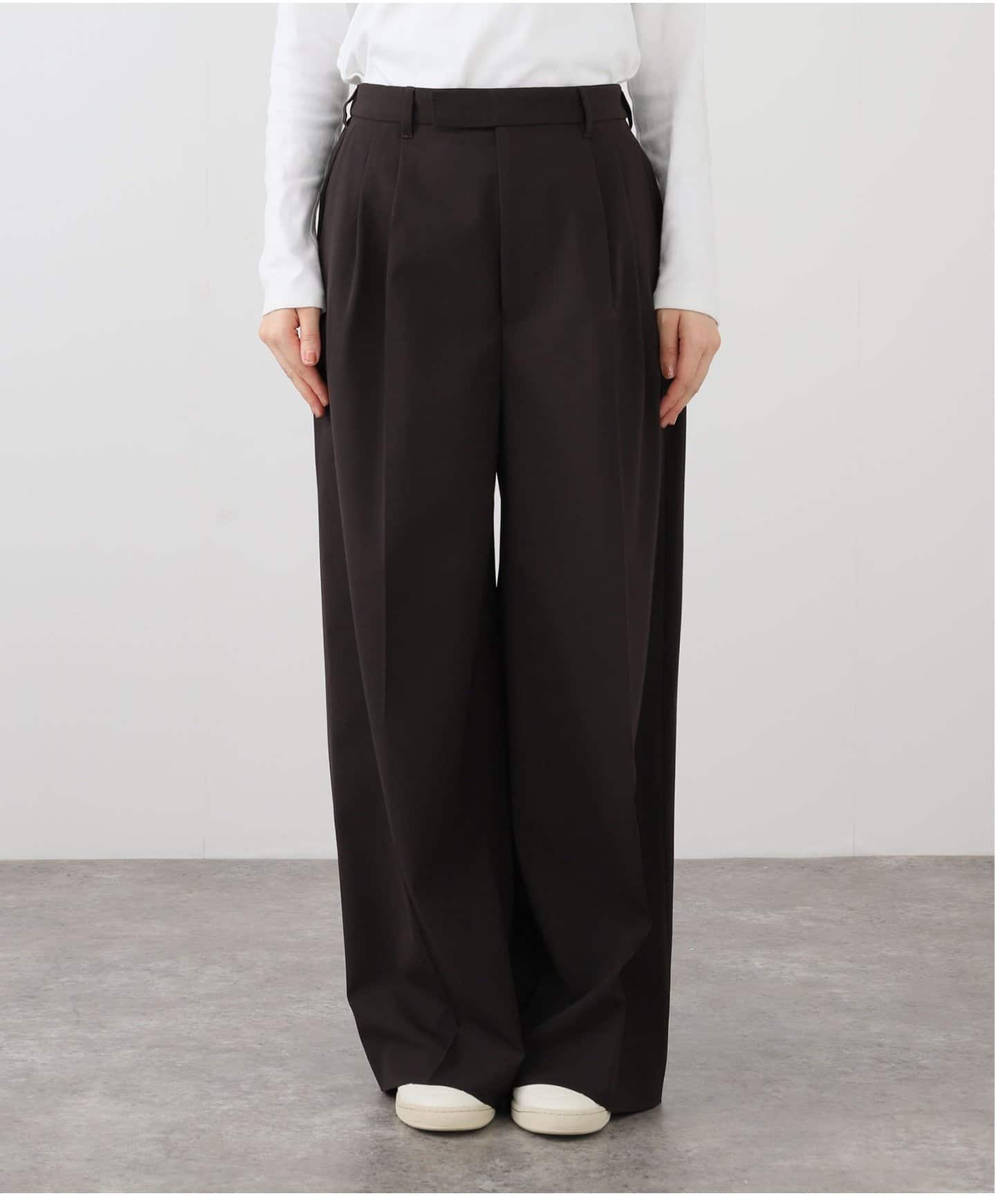 ≪追加≫ウォッシャブルTWタックワイドパンツ4
