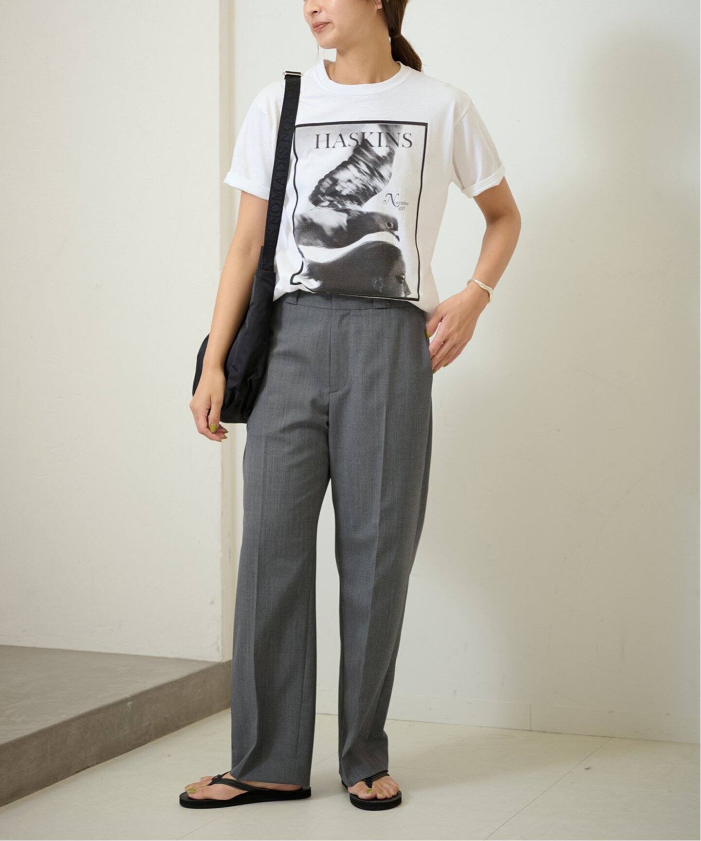 ウールギャバストレートパンツ（スラックス）｜FRAMeWORK（フレーム