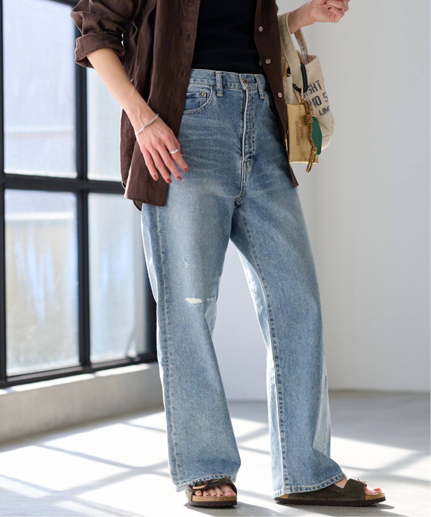 FRAMeWORK デニムストレートパンツ2 ライトブルー40 新品