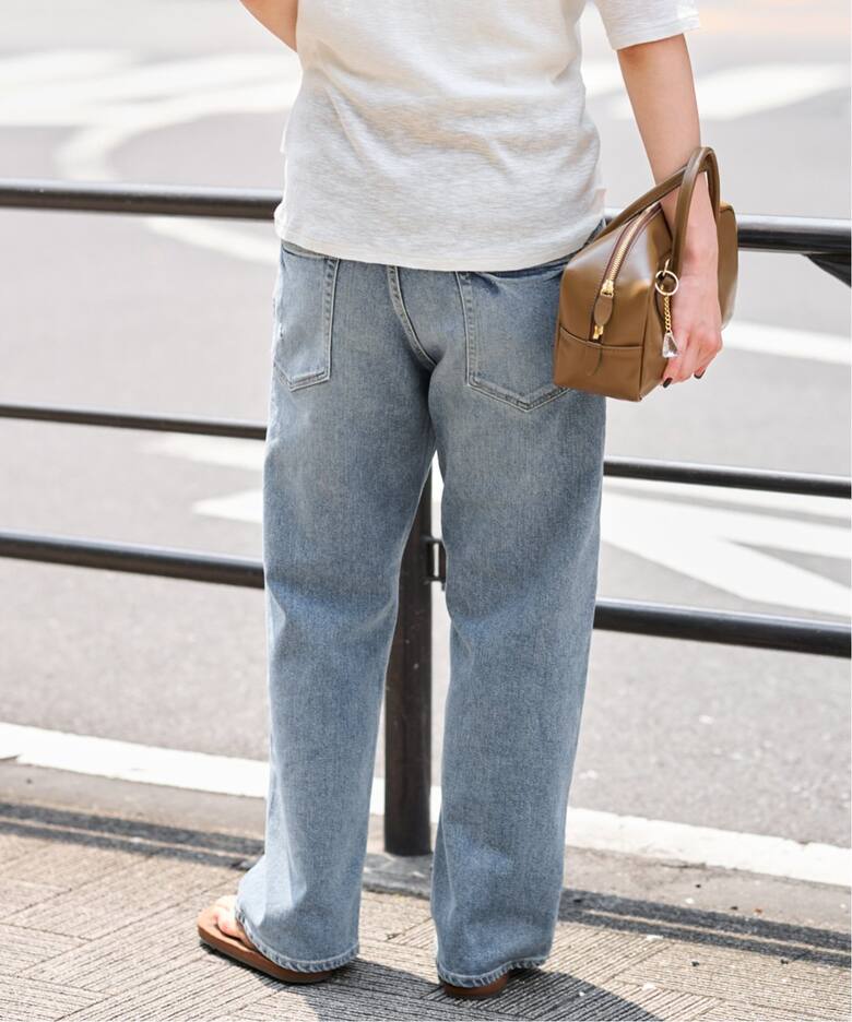 ≪追加・ベストセラー≫デニムストレートパンツ2（デニムパンツ  