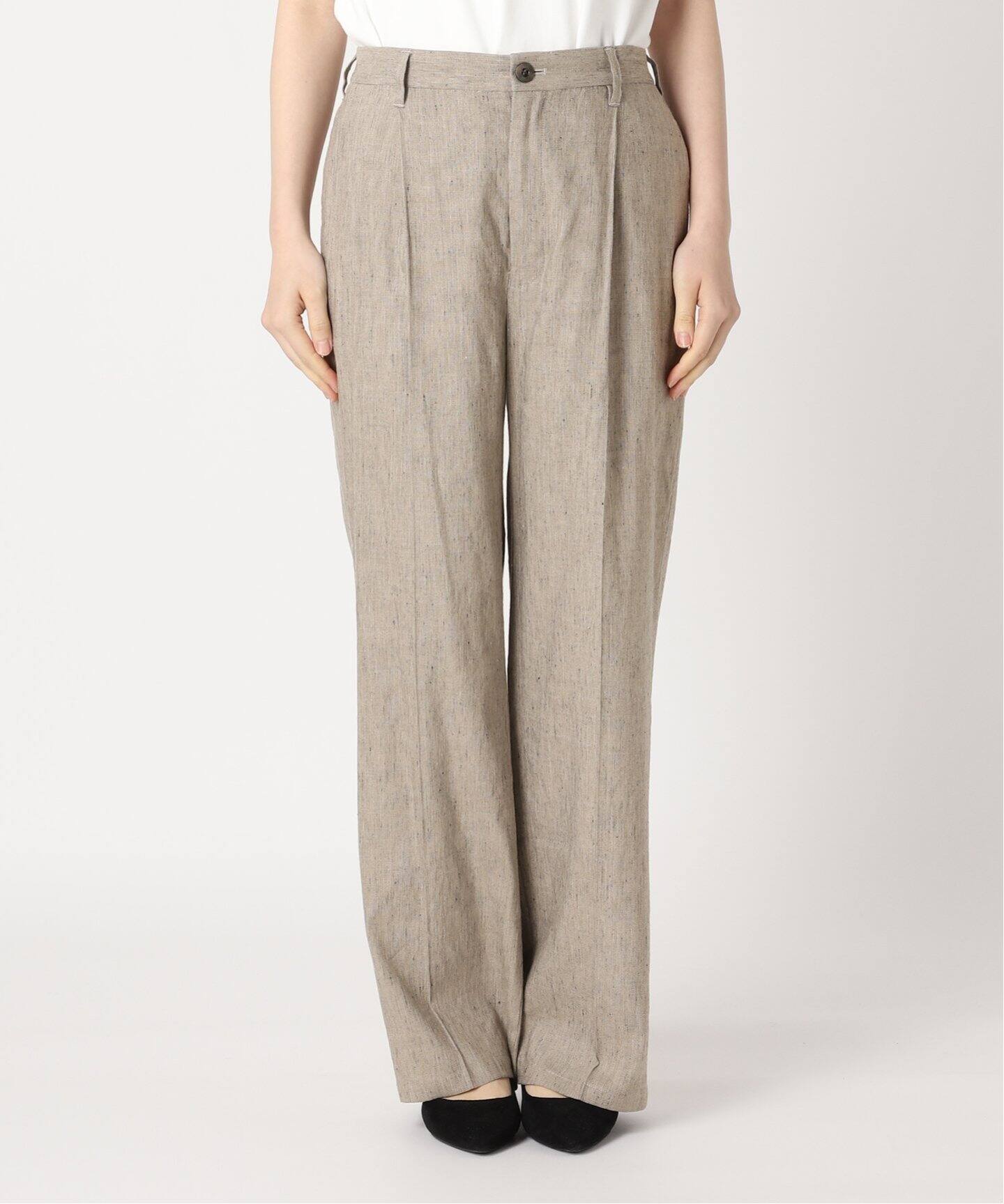 ≪追加≫リネンレーヨンMIXストレートパンツ（その他パンツ  