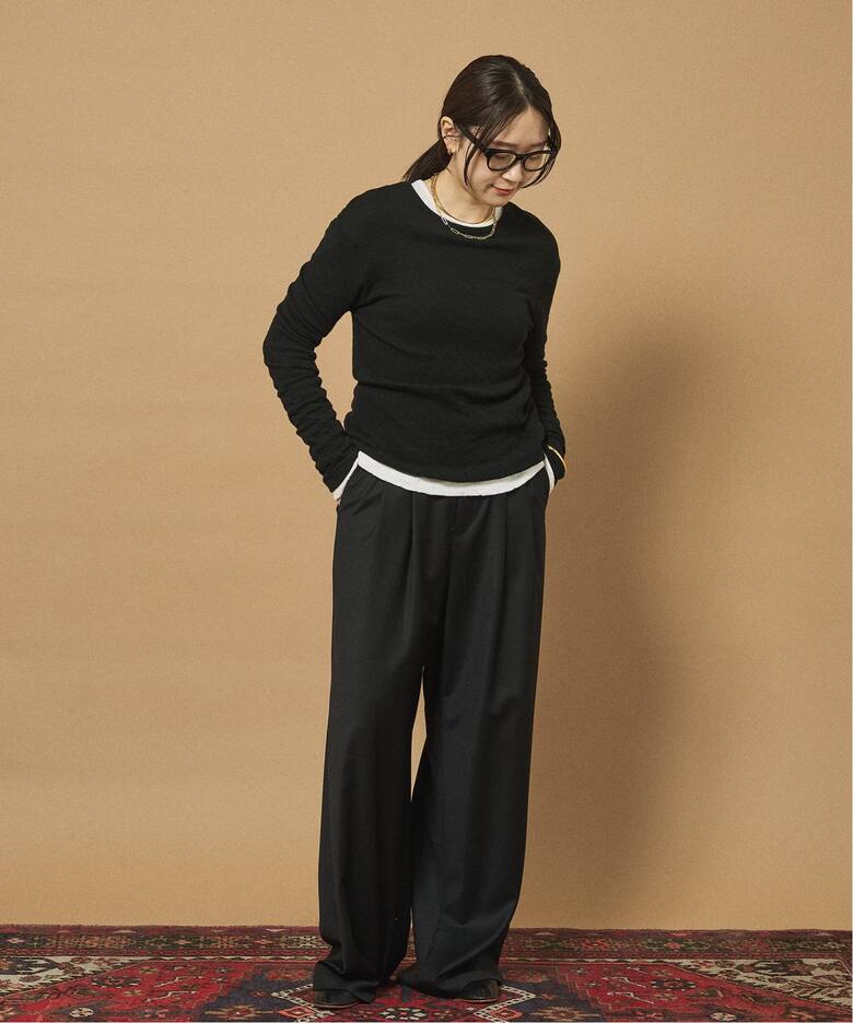 OUT OF FRAMe pinstitch 2tuck パンツ（スラックス）｜FRAMeWORK  