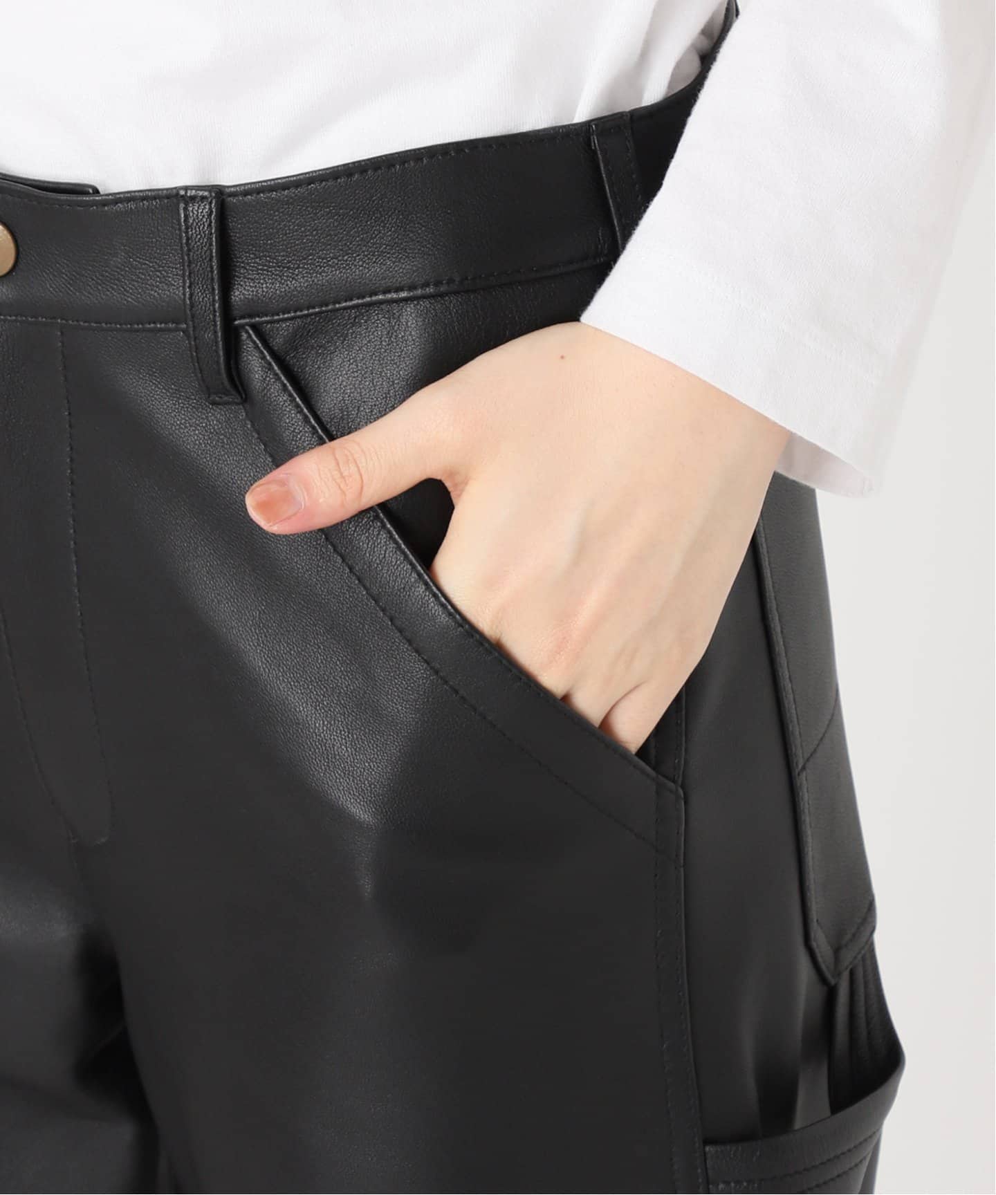 OUT OF FRAMe lamb leather パンツ（その他パンツ）｜FRAMeWORK
