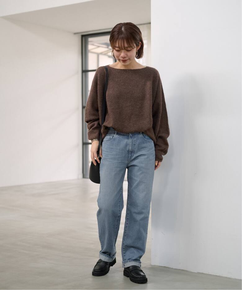 DENIMスリムストレートレッグパンツ（デニムパンツ・ジーンズ  