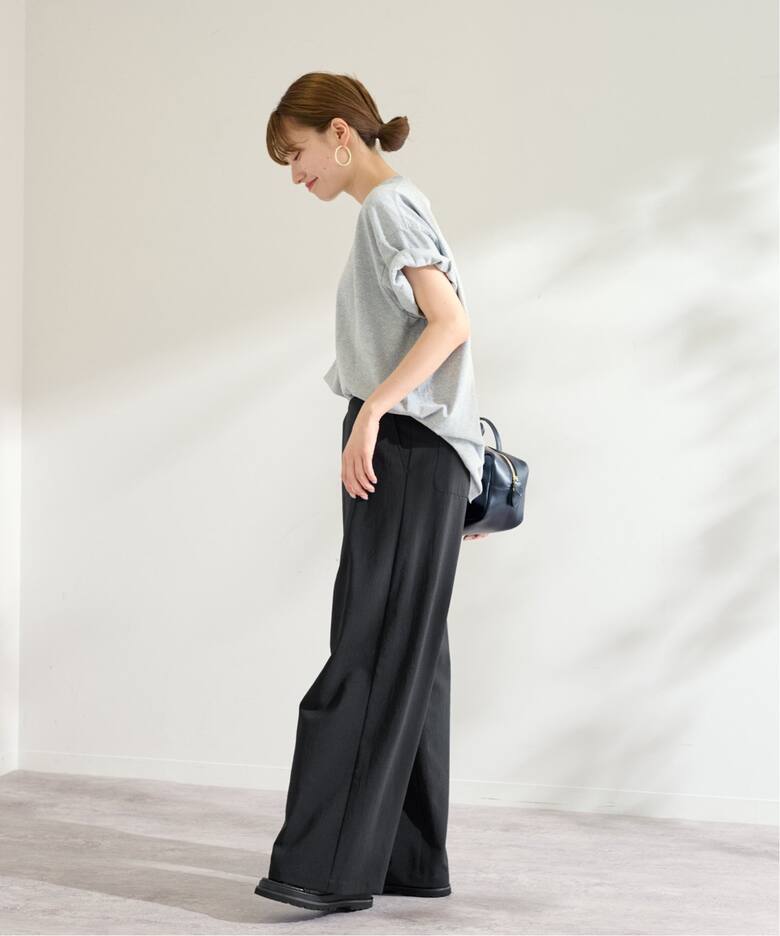 撥水リサイクルPeラップワイドパンツ（スラックス）｜FRAMeWORK  
