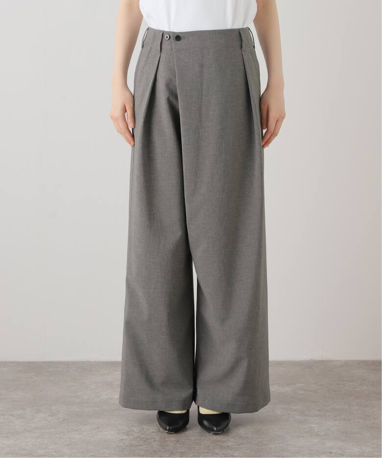 撥水リサイクルPeラップワイドパンツ（スラックス）｜FRAMeWORK  
