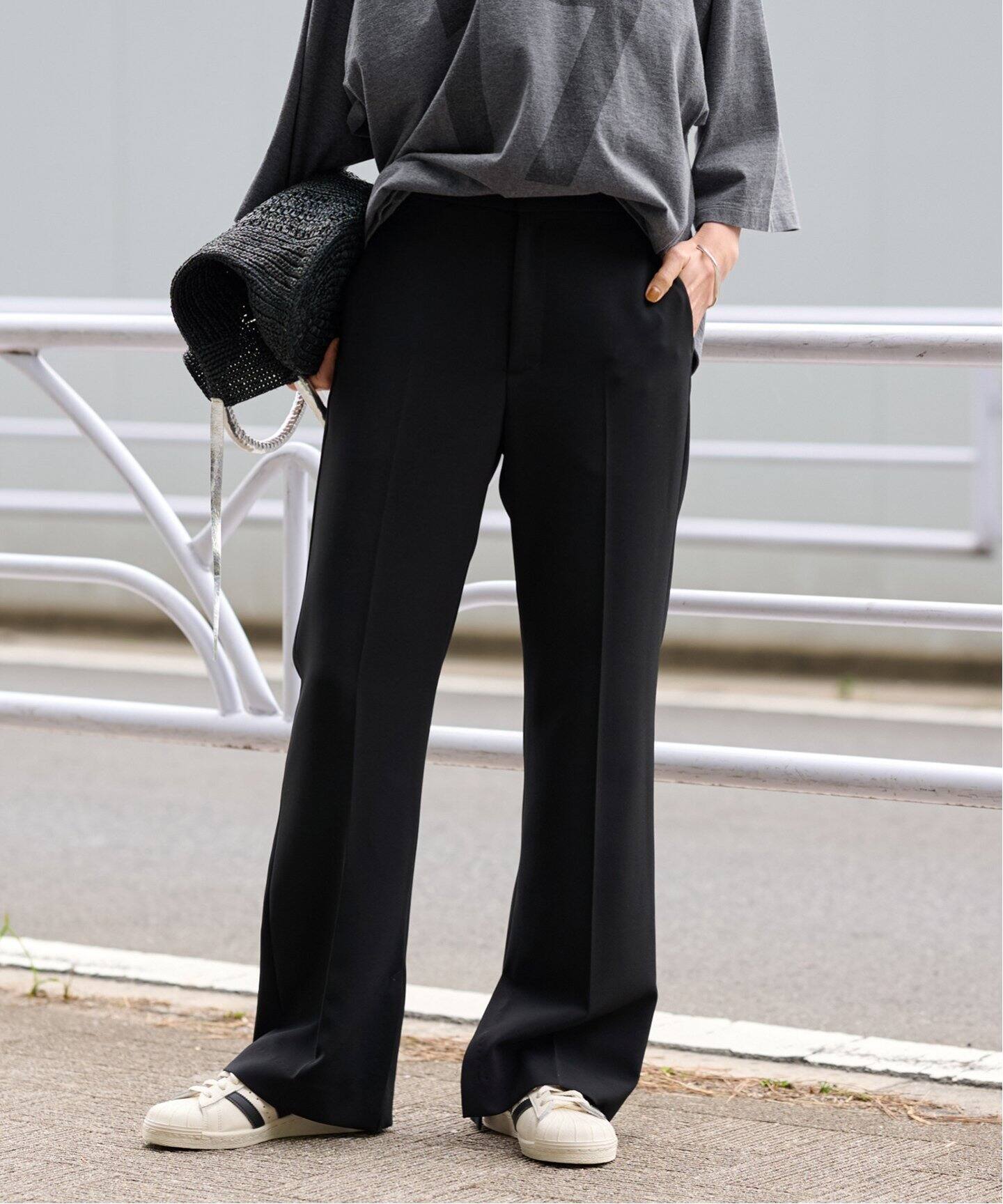 ≪追加≫ダブルクロススリットパンツ3（スラックス）｜FRAMeWORK