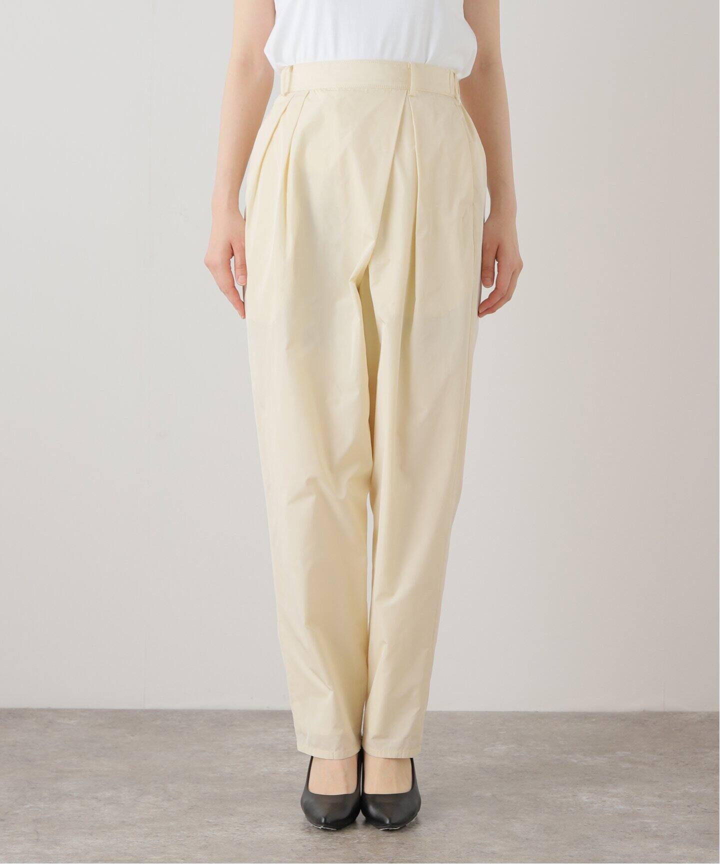 パンツ framework FRAMeWORK パンツ リネンライククロスタックパンツ レディース