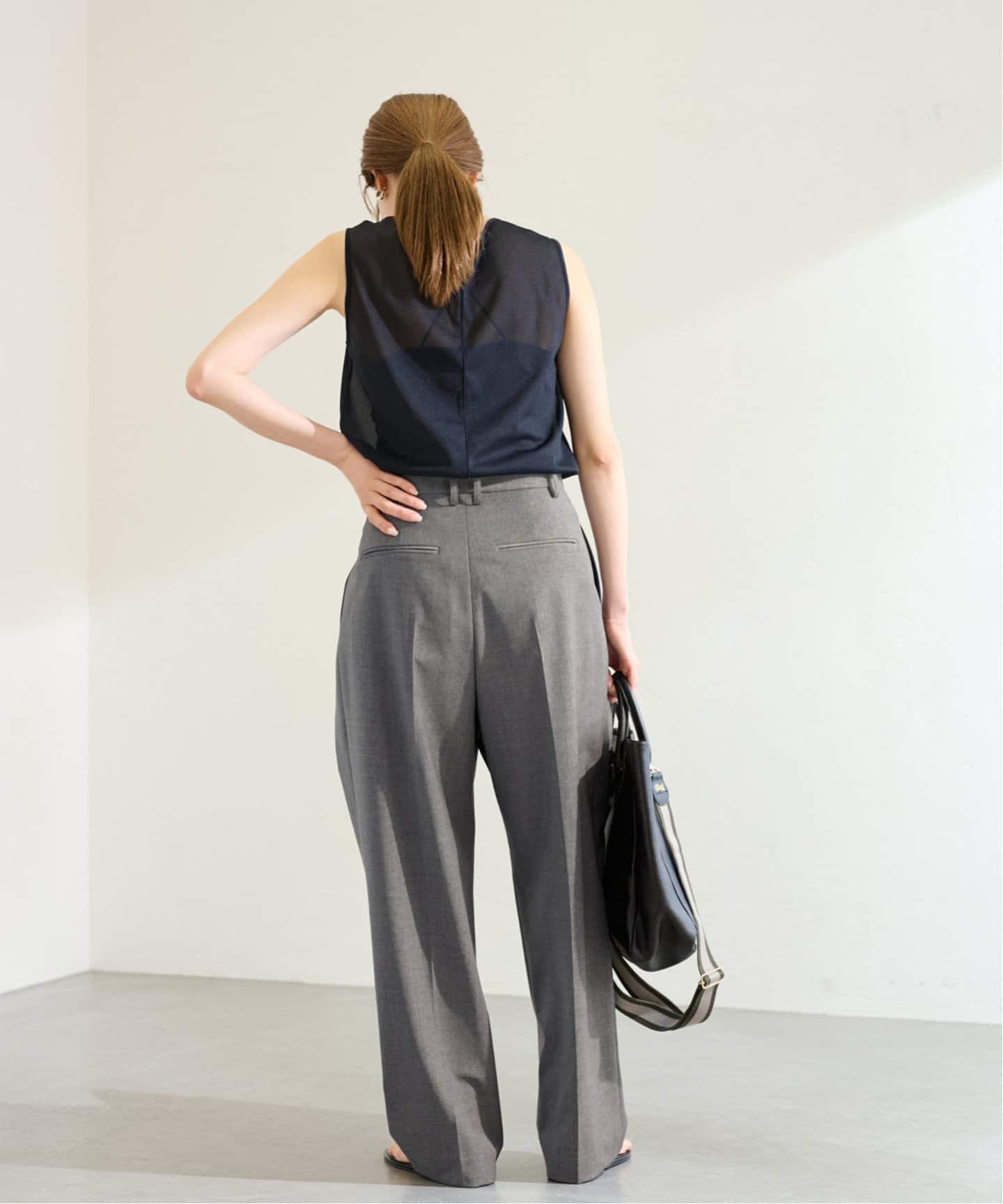 ≪追加≫サマーウールコクーンパンツ（スラックス）｜FRAMeWORK