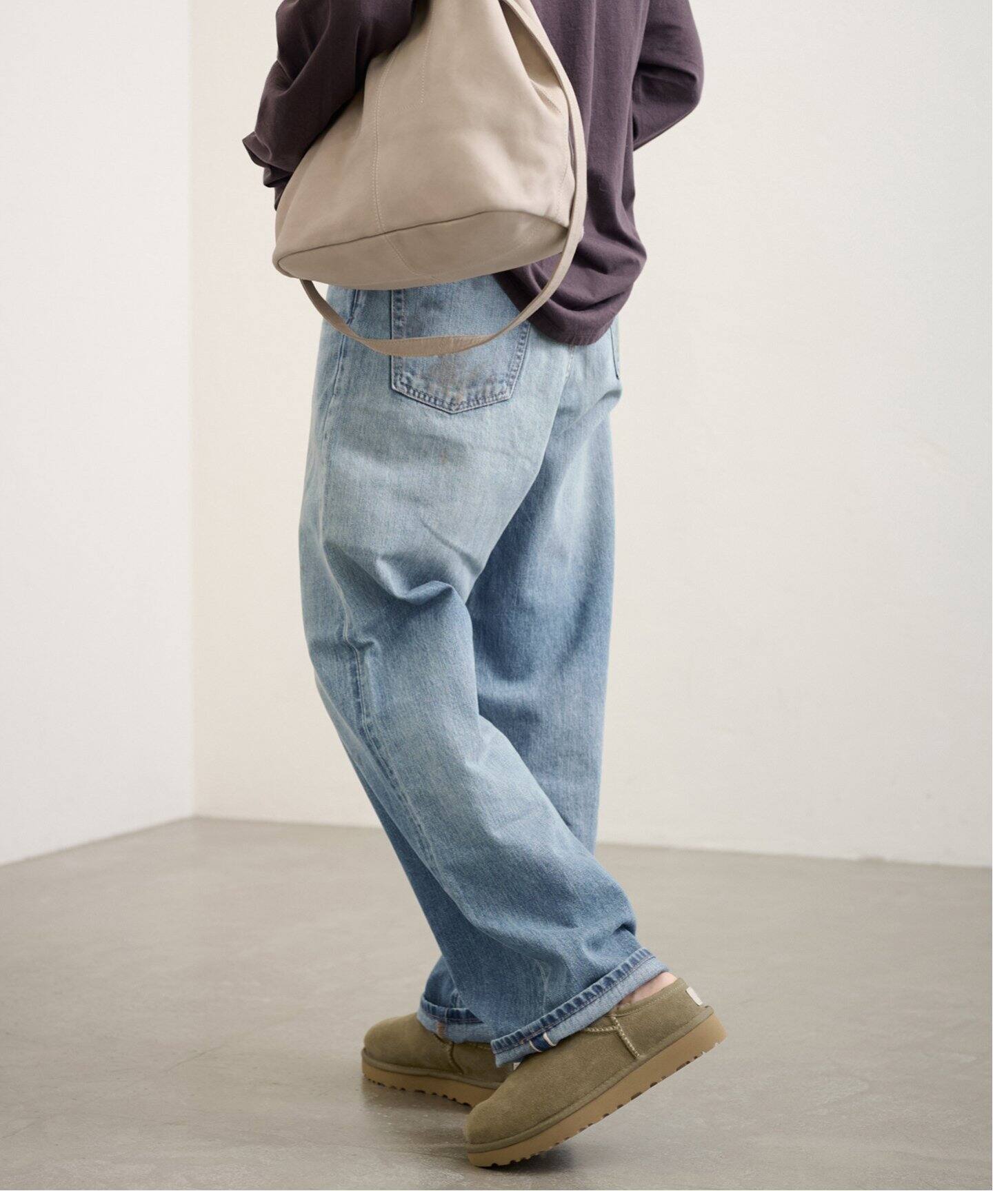 DENIM DELIGHT/デニムデライト セルヴィッチデニムワイドジーンズ