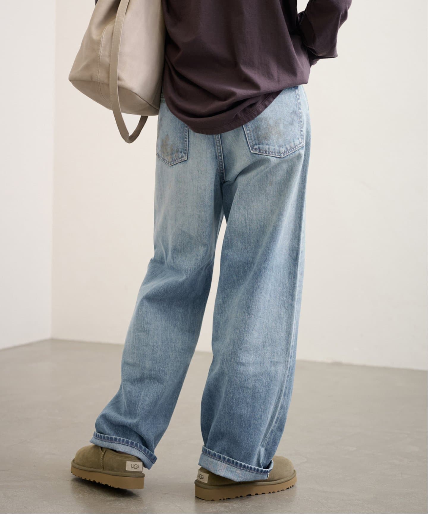 DENIM DELIGHT/デニムデライト セルヴィッチデニムワイドジーンズ