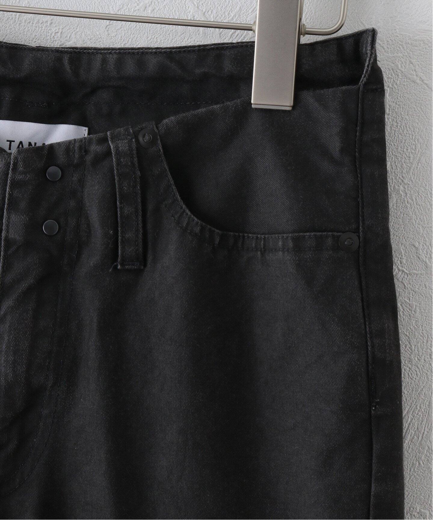 THE CROP JEAN TROUSERS #GINTSUGI BLUE シルバー箔加工クロップ
