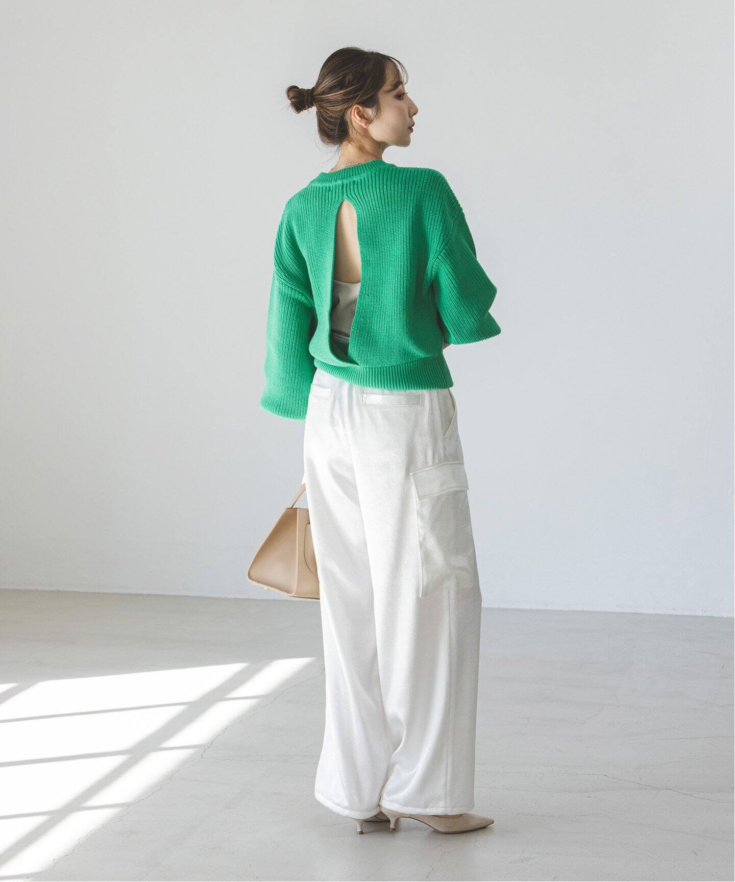 クレーターサテンカーゴパンツ（スラックス）｜NOBLE（ノーブル）の  