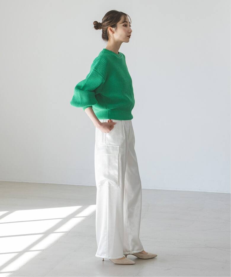 クレーターサテンカーゴパンツ（スラックス）｜NOBLE（ノーブル）の  