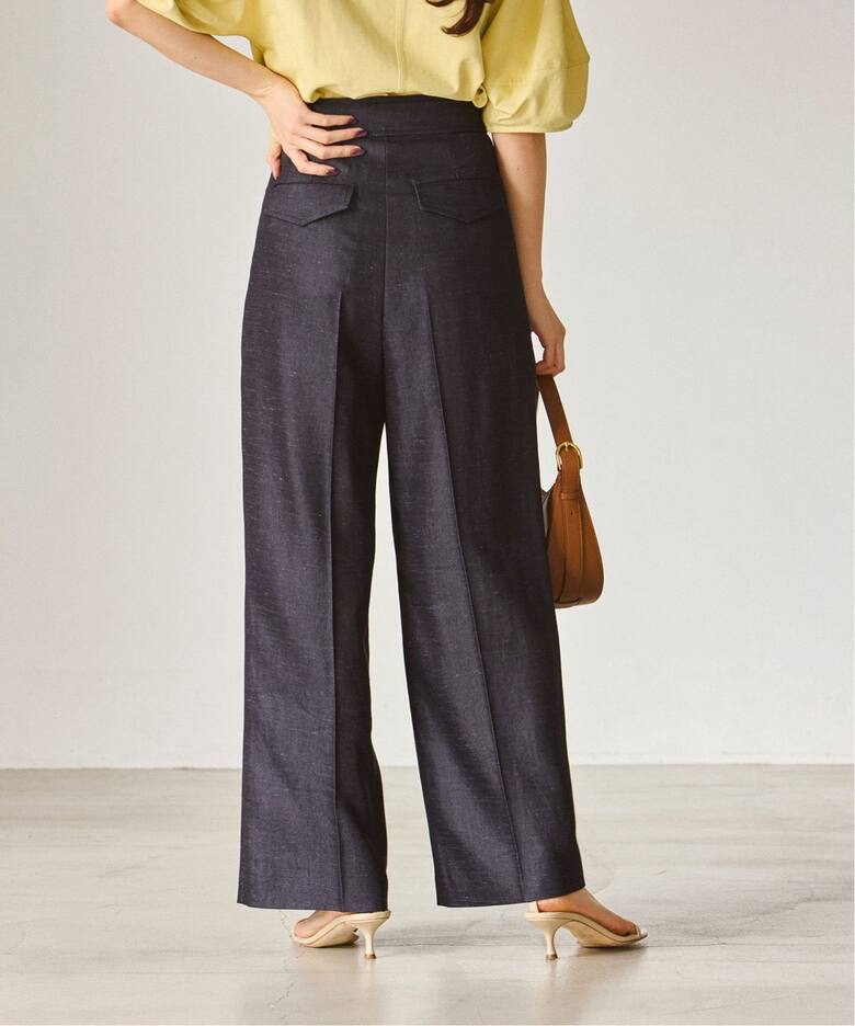 追加》マリンディテールワイドパンツ（スラックス）｜NOBLE  