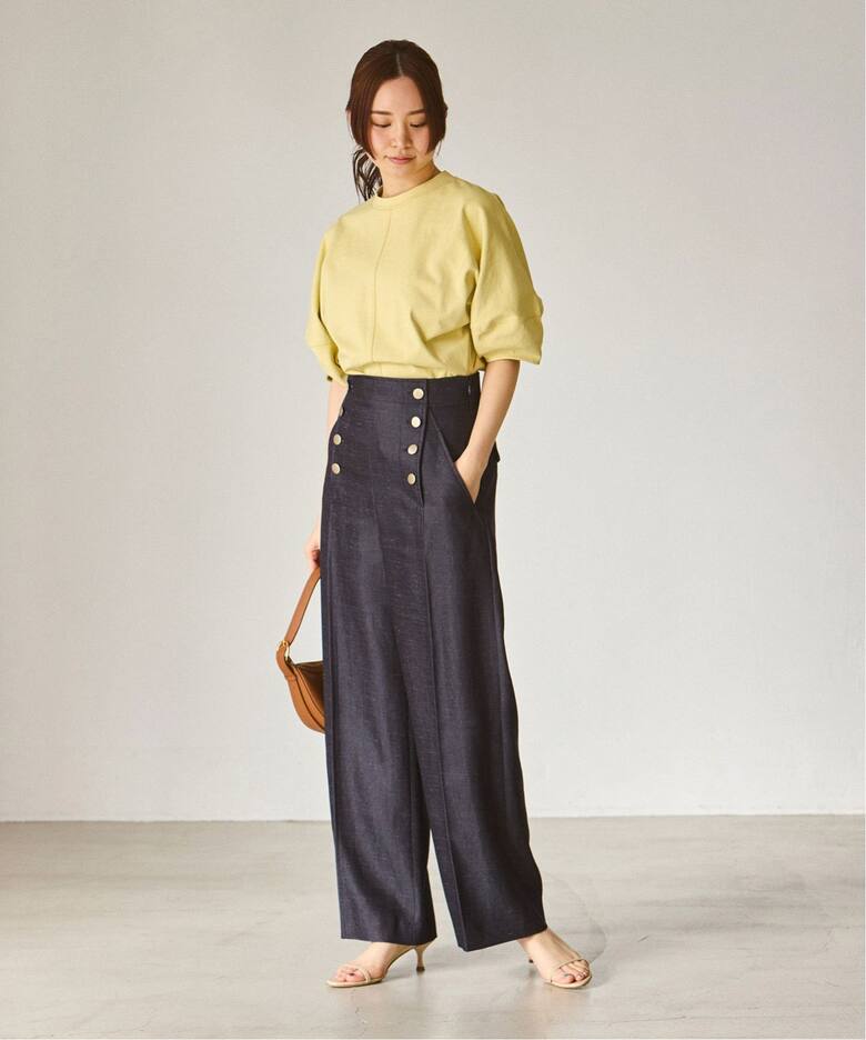 追加》マリンディテールワイドパンツ（スラックス）｜NOBLE  