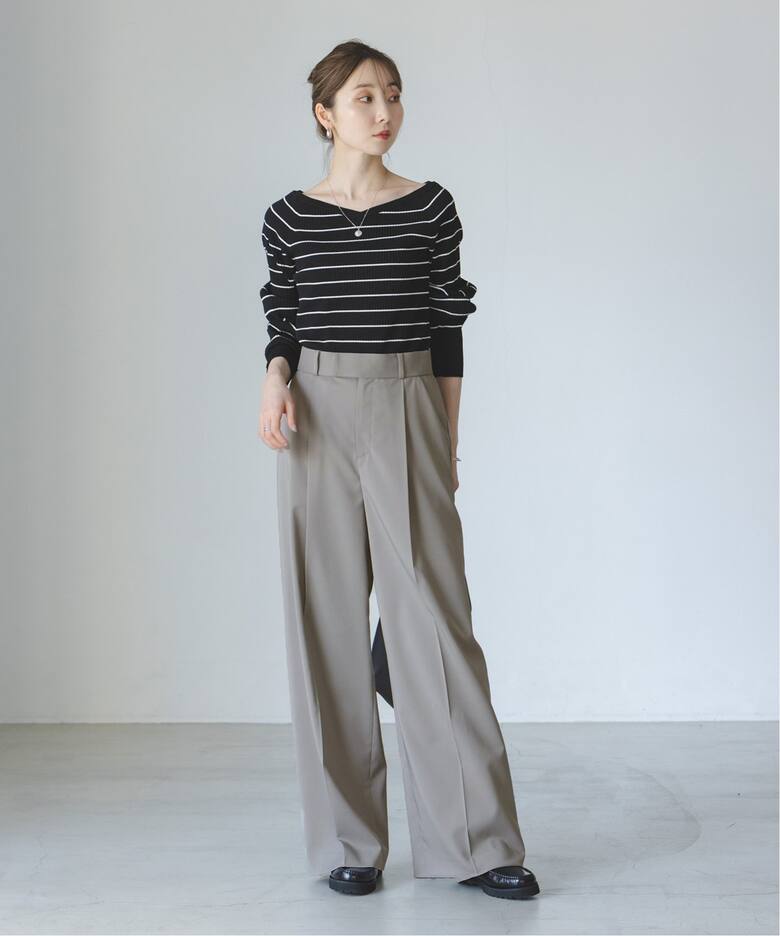 追加》エステルツイルストレッチスラックスパンツ 3（スラックス  