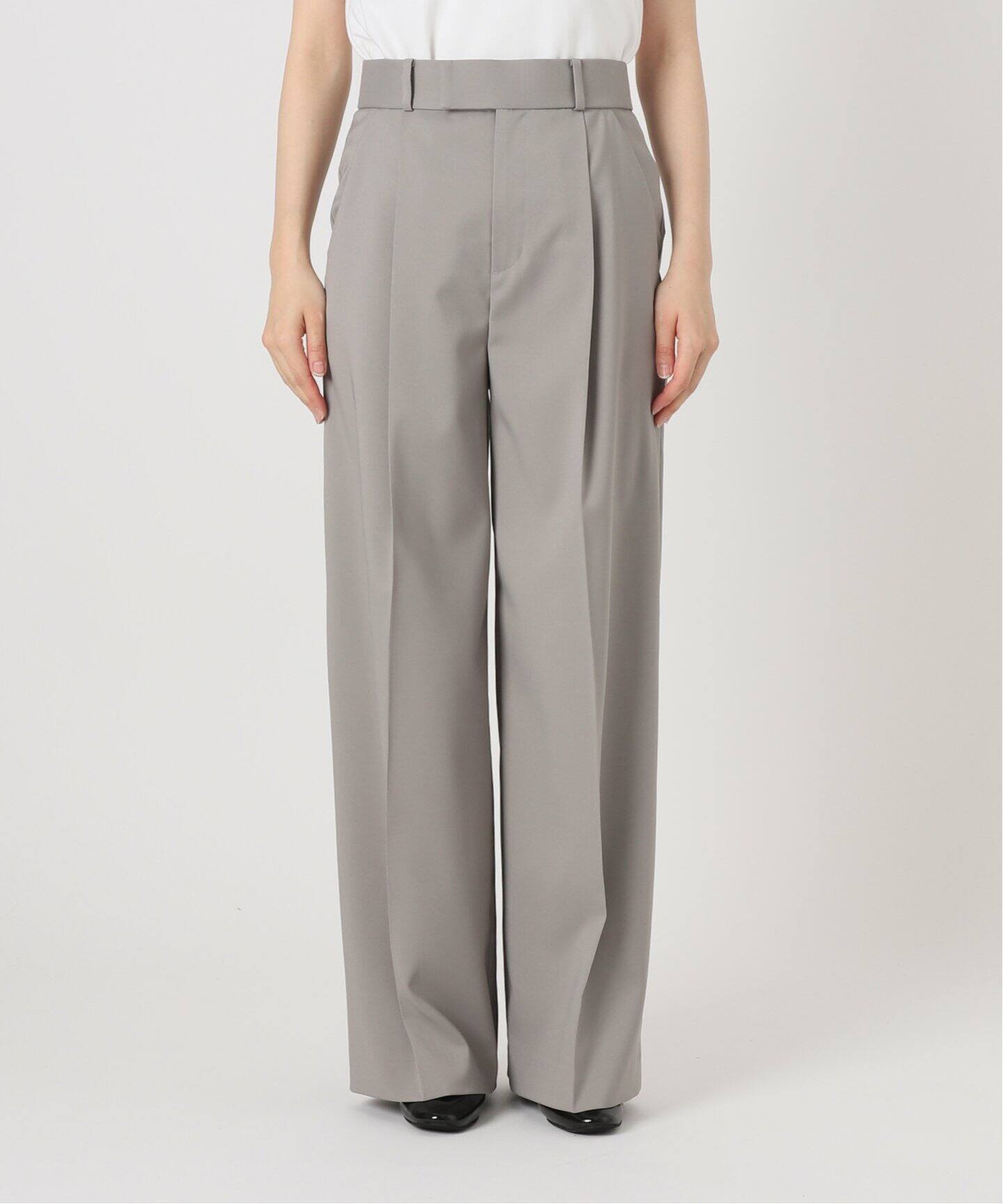 Noble エステルツイルストレッチスラックスパンツ 38 グレー 追加》エステルツイルストレッチスラックスパンツ 3（スラックス