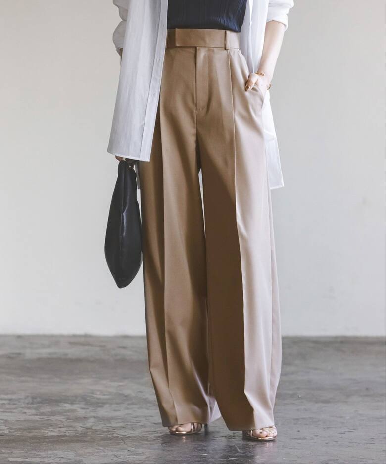 追加》エステルツイルストレッチスラックスパンツ 3（スラックス  