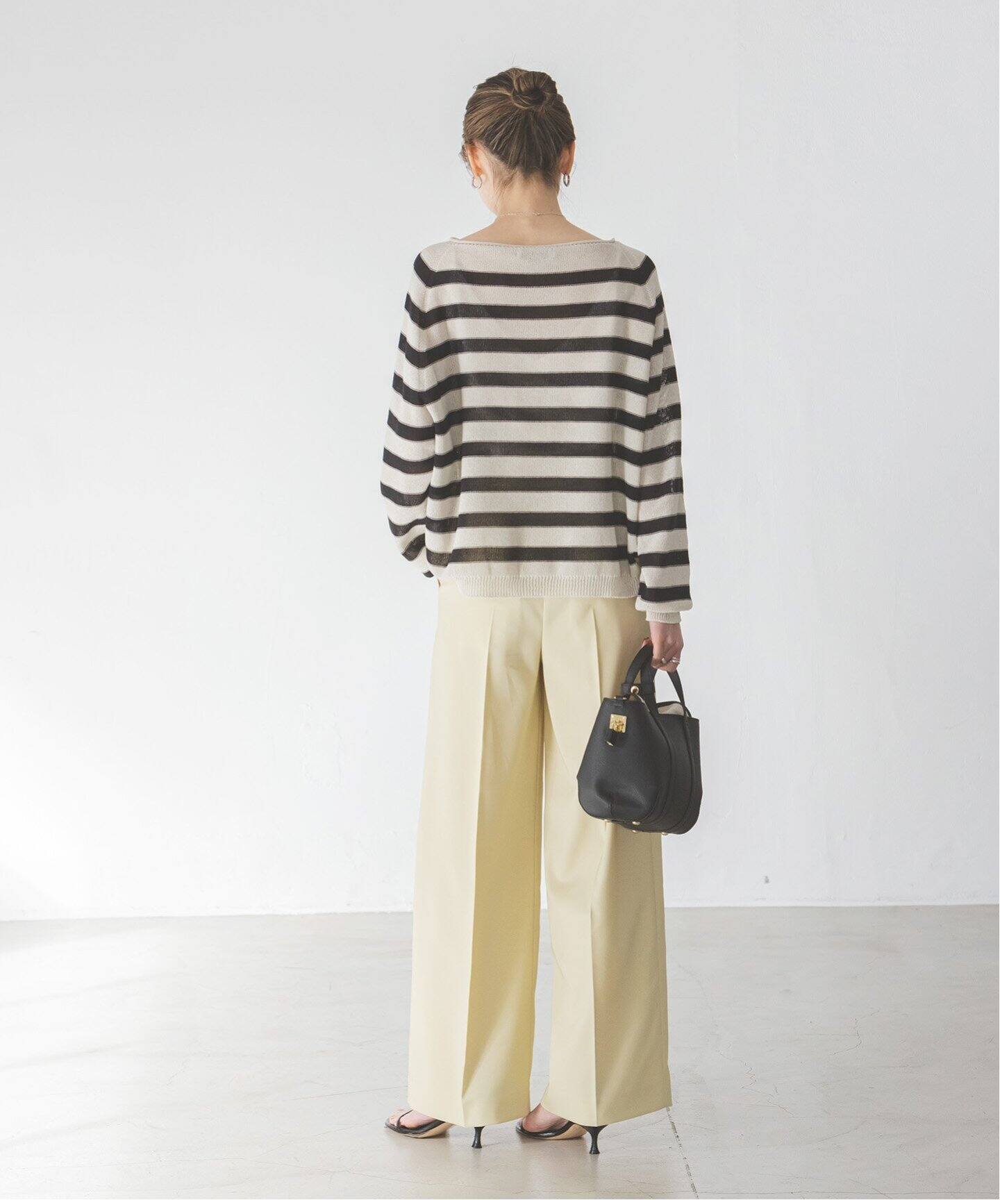 追加》エステルツイルストレッチスラックスパンツ（スラックス