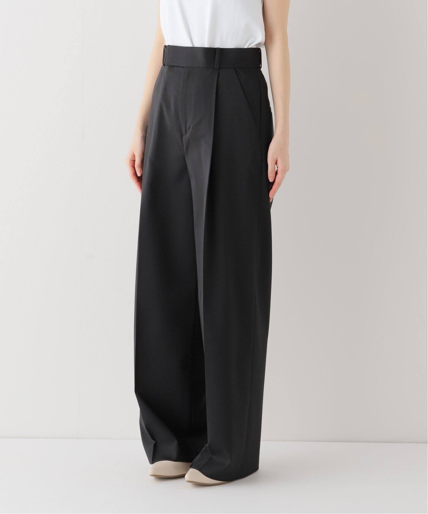 追加》エステルツイルストレッチスラックスパンツ（スラックス