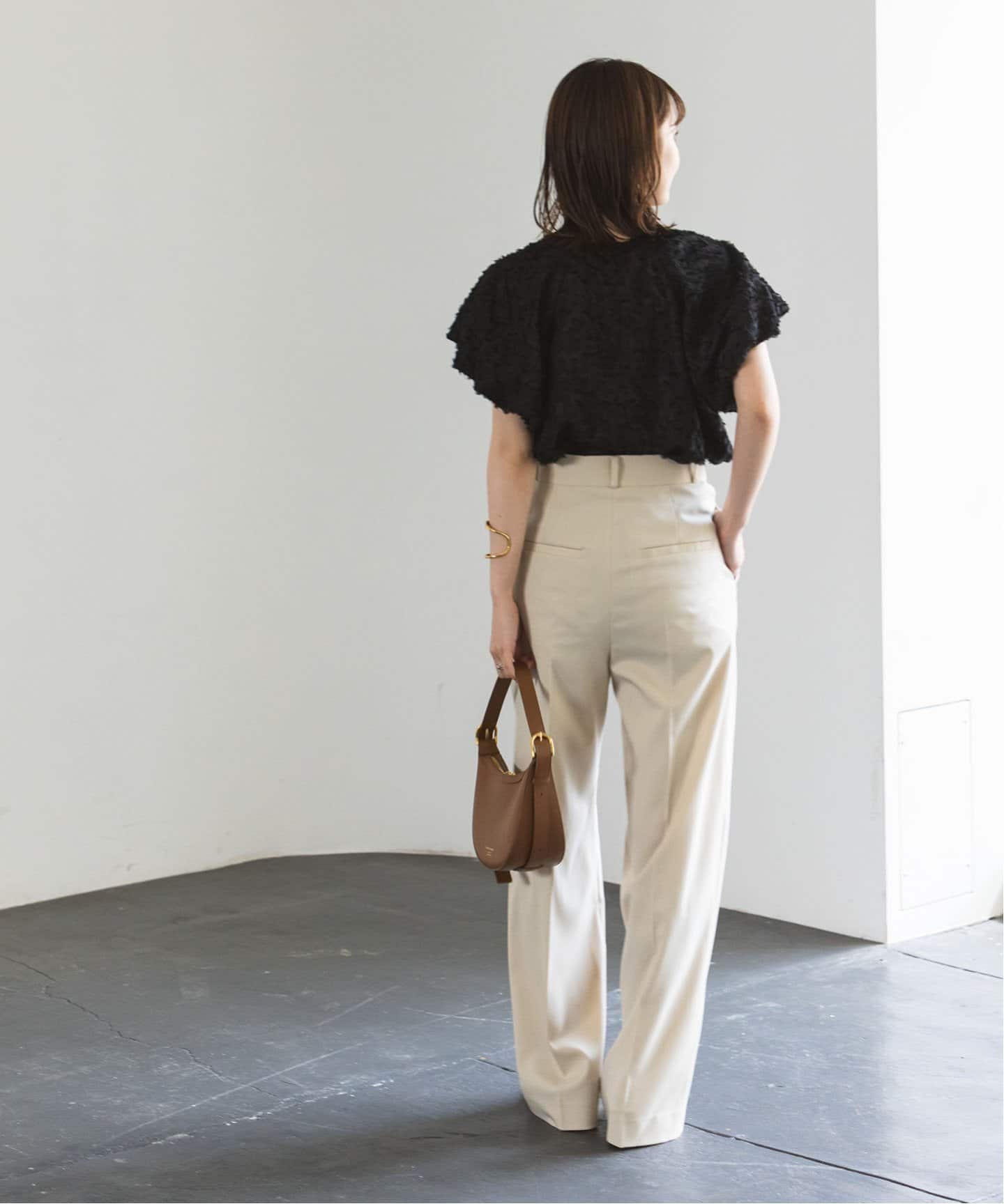 追加》エステルツイルストレッチスラックスパンツ4（スラックス