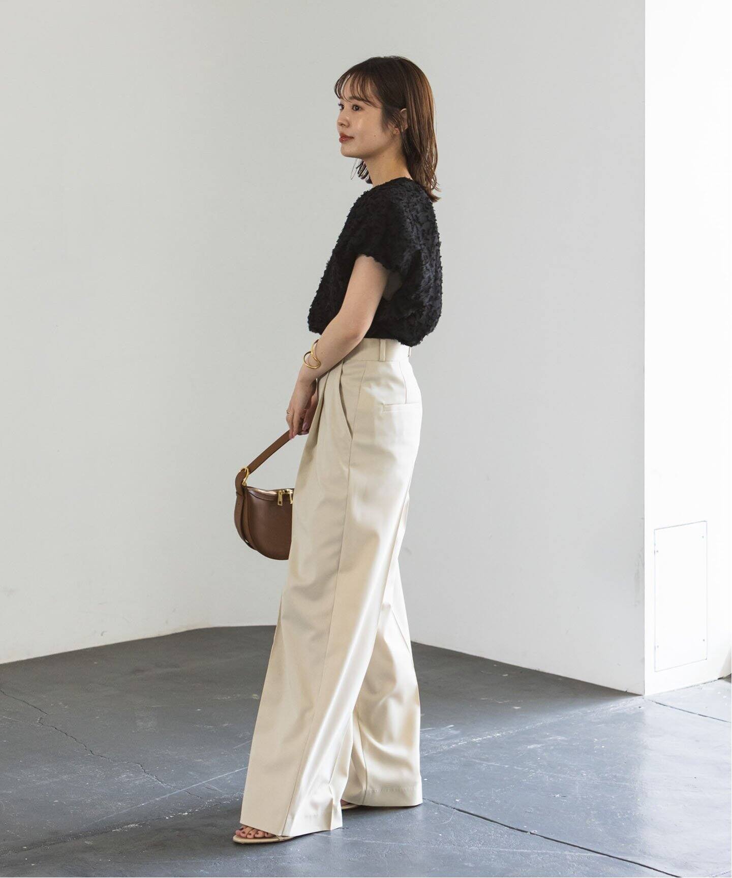 Noble エステルツイルストレッチスラックスパンツ 追加》エステルツイルストレッチスラックスパンツ4（スラックス