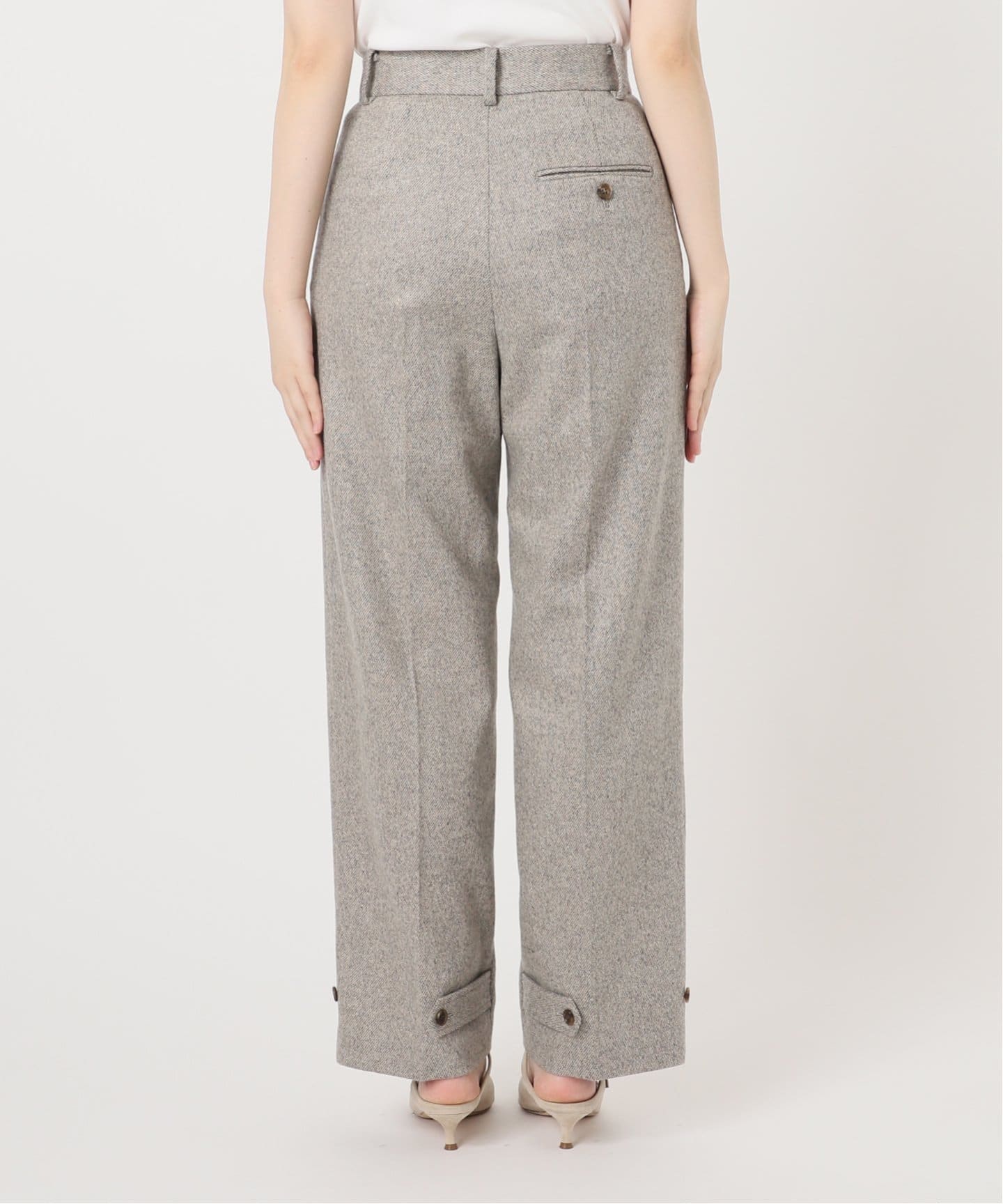 トップツイード2wayヘムタックパンツ トップツイード2WAYヘムタックパンツ（スラックス）｜NOBLE