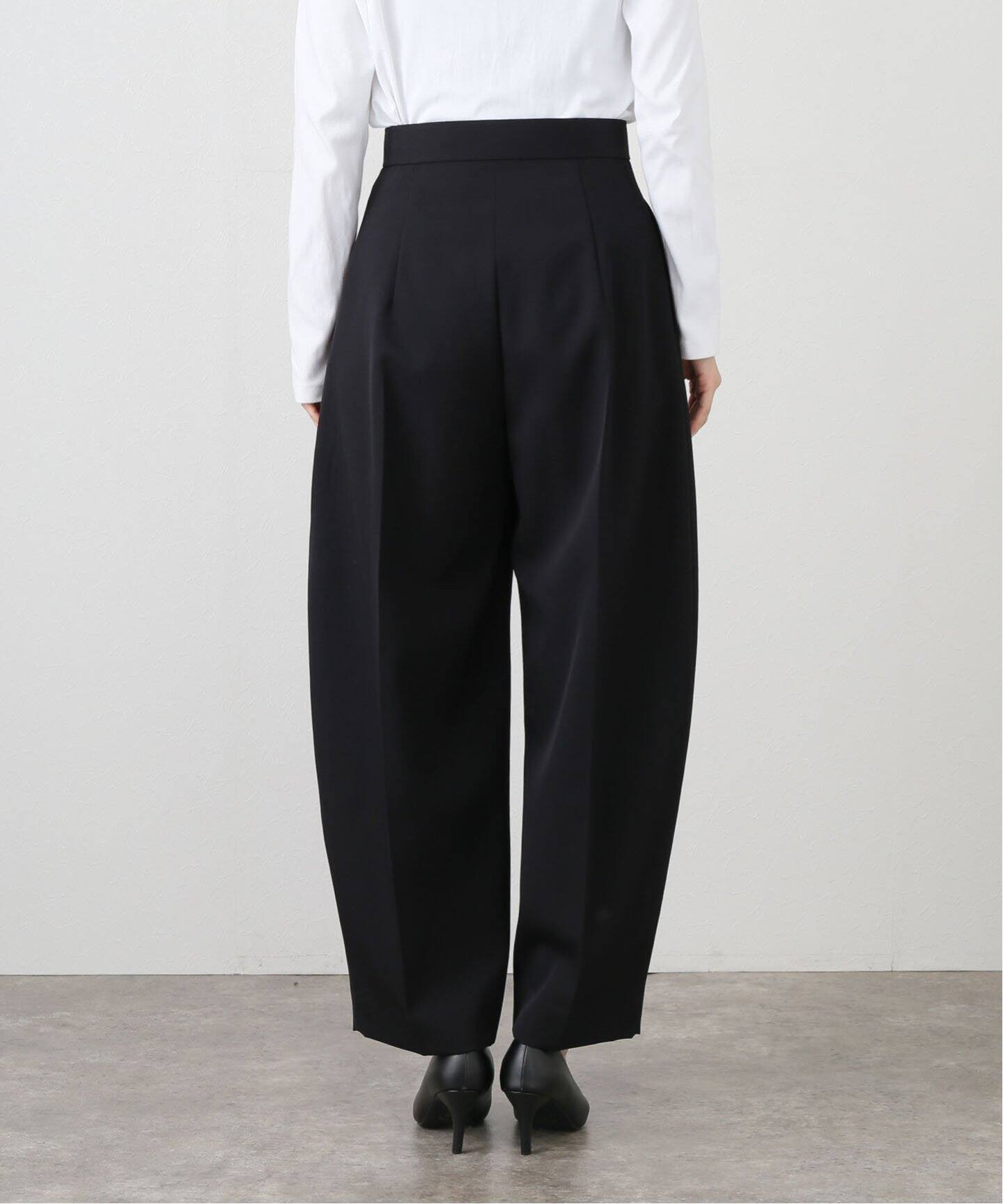 ELENI/エルニ ウールギャバジンフォルムパンツ（スラックス）｜NOBLE  