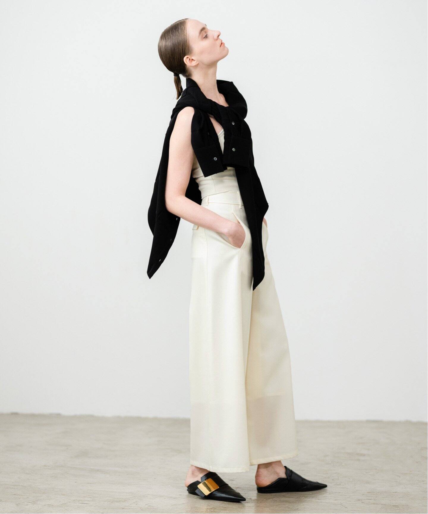 ELENI】デニムライクバギーパンツ（スラックス）｜NOBLE（ノーブル）の  