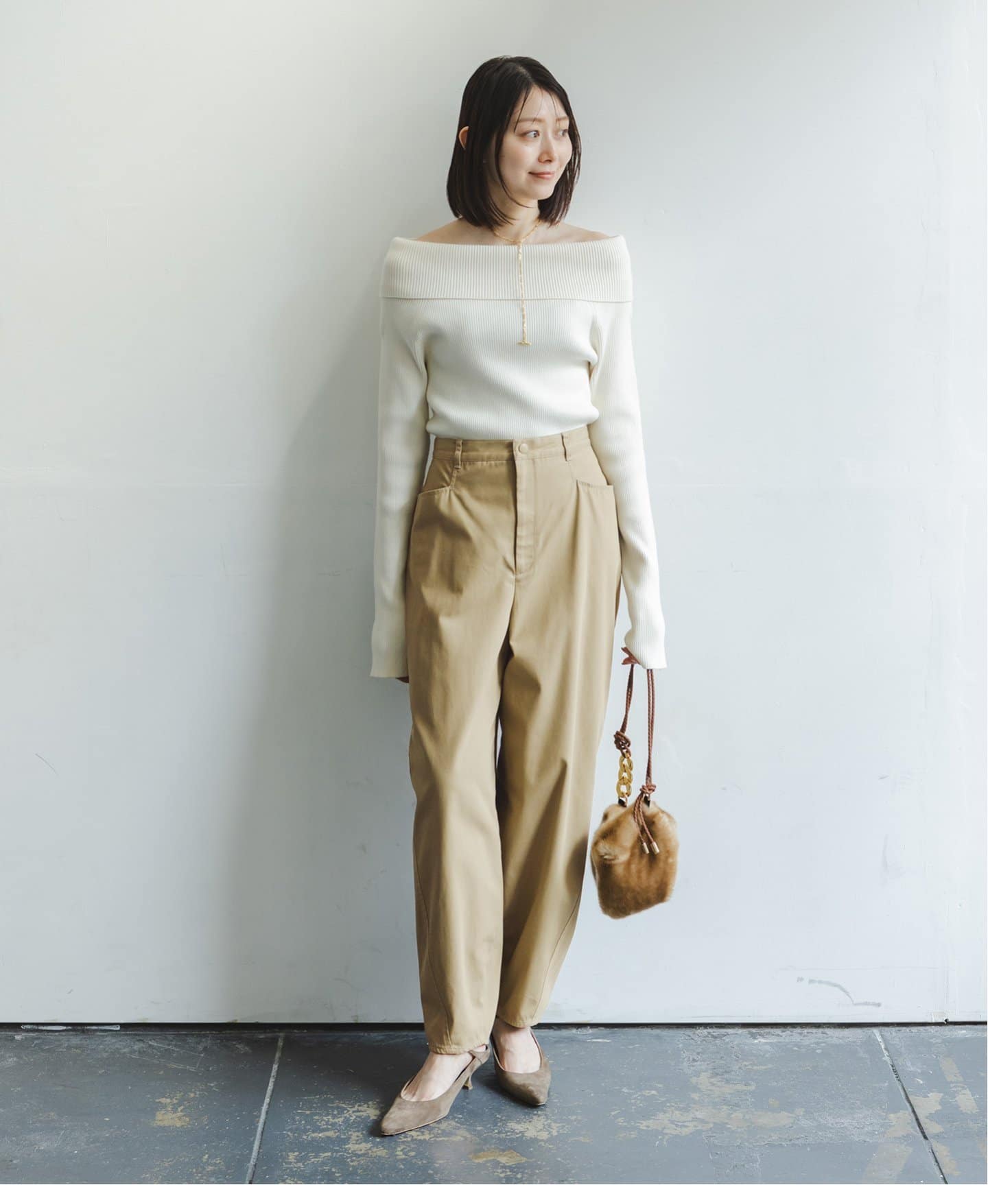 追加》カーブシルエットパンツ（チノパンツ）｜NOBLE（ノーブル）の
