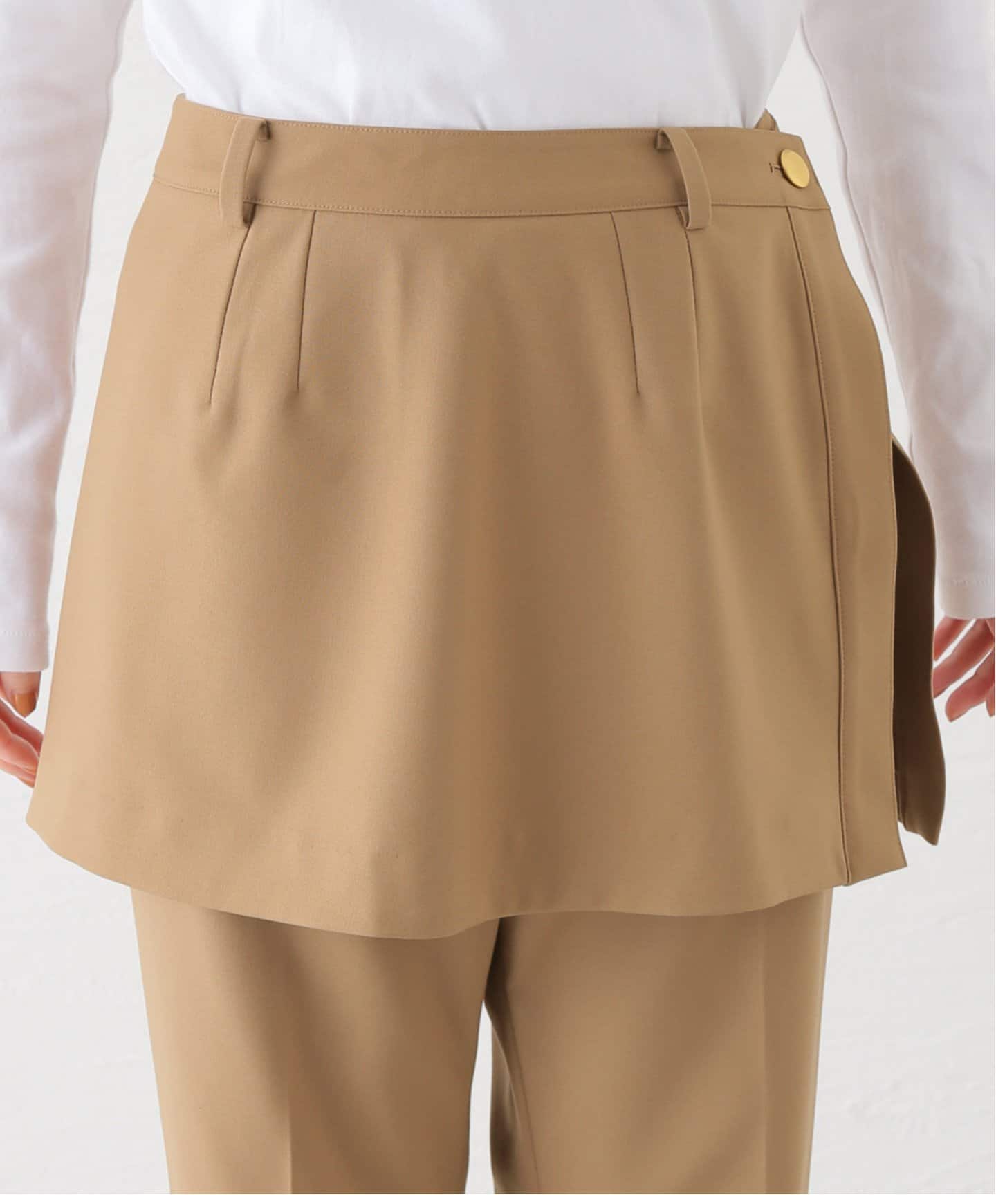 カバースカートレイヤードパンツ（スラックス）｜NOBLE（ノーブル）の