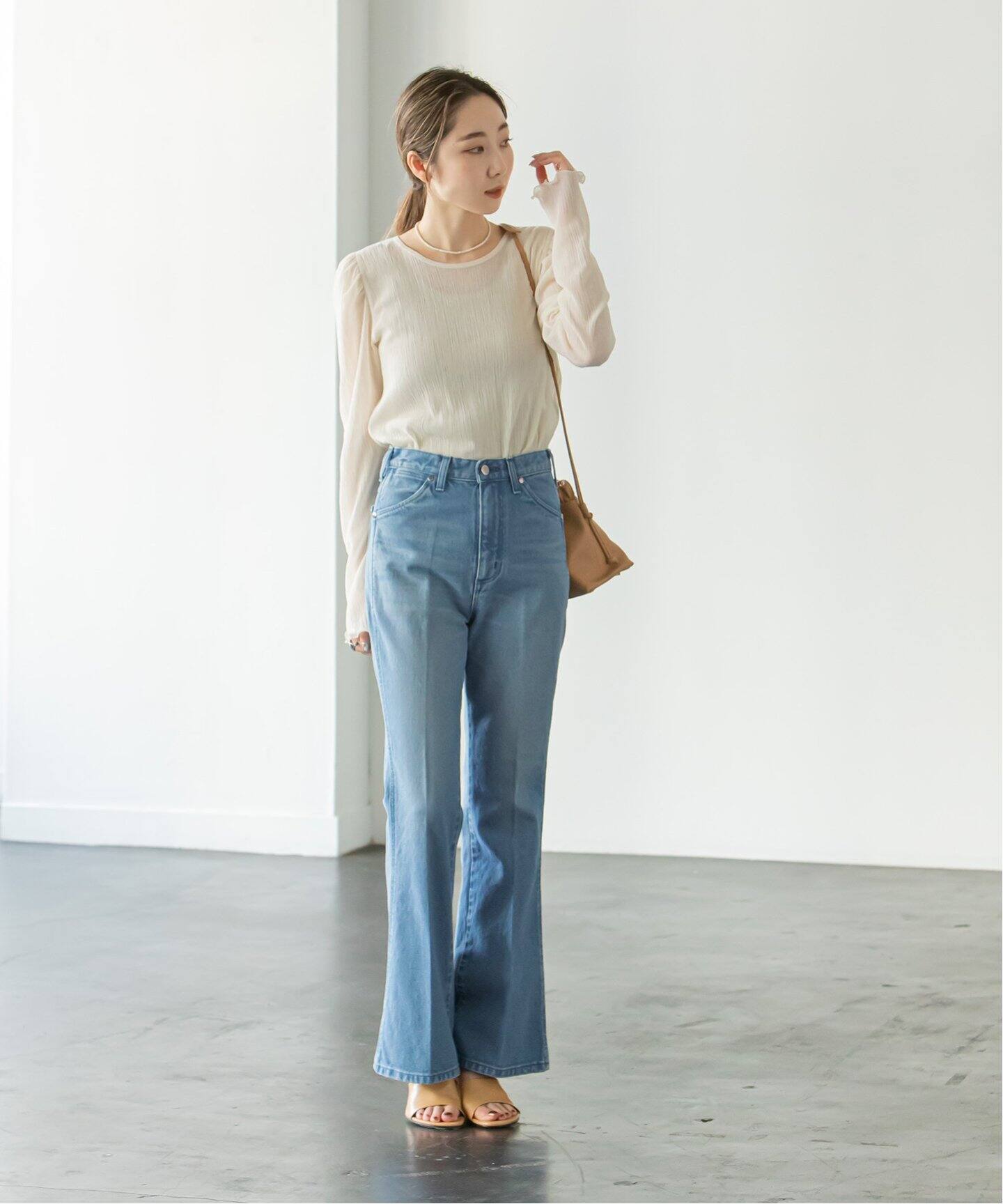 ノーブル　【Wrangler】別注70’sFLARE　L サックスブルー 追加》【Wrangler】別注70'sFLARE（デニムパンツ・ジーンズ