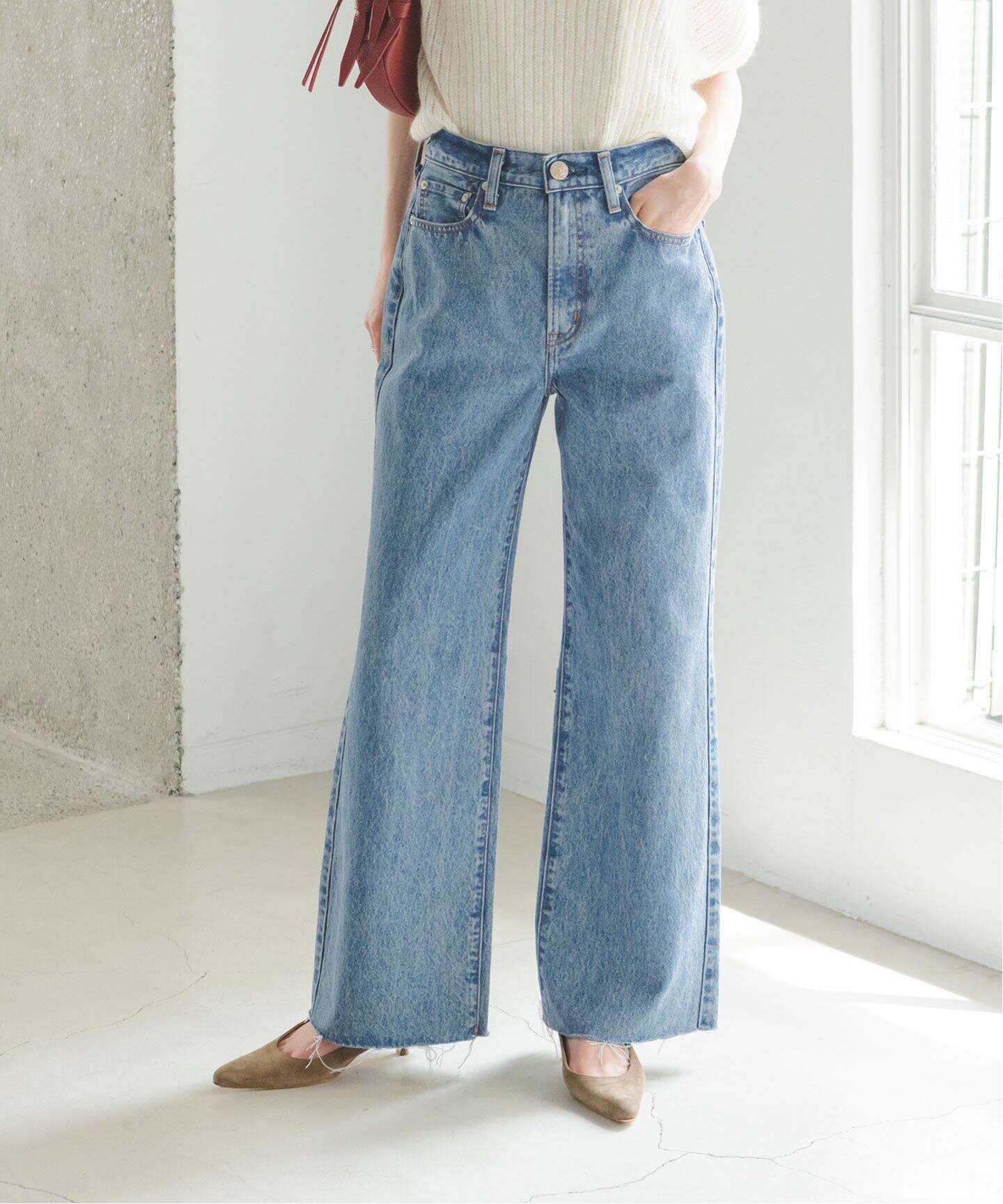 NEED BY heritage/ニードバイヘリテージ AMY(ブルー)（デニムパンツ 