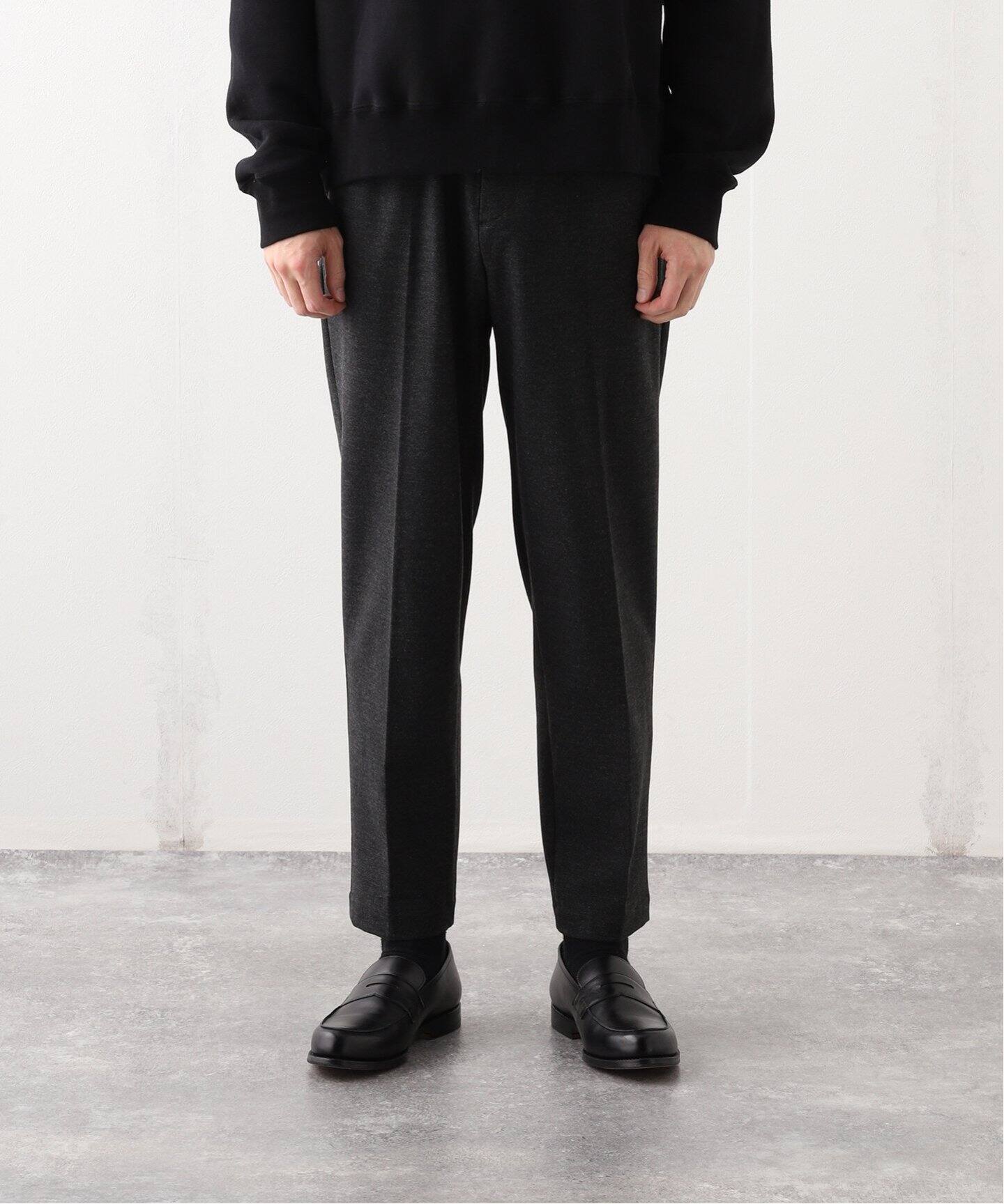 23区　今季25SS ストレッチ　ドロストイージーパンツ　黒　34 未使用 洗える】2WAYストレッチツイル ドロスト ワイドパンツ / 23区