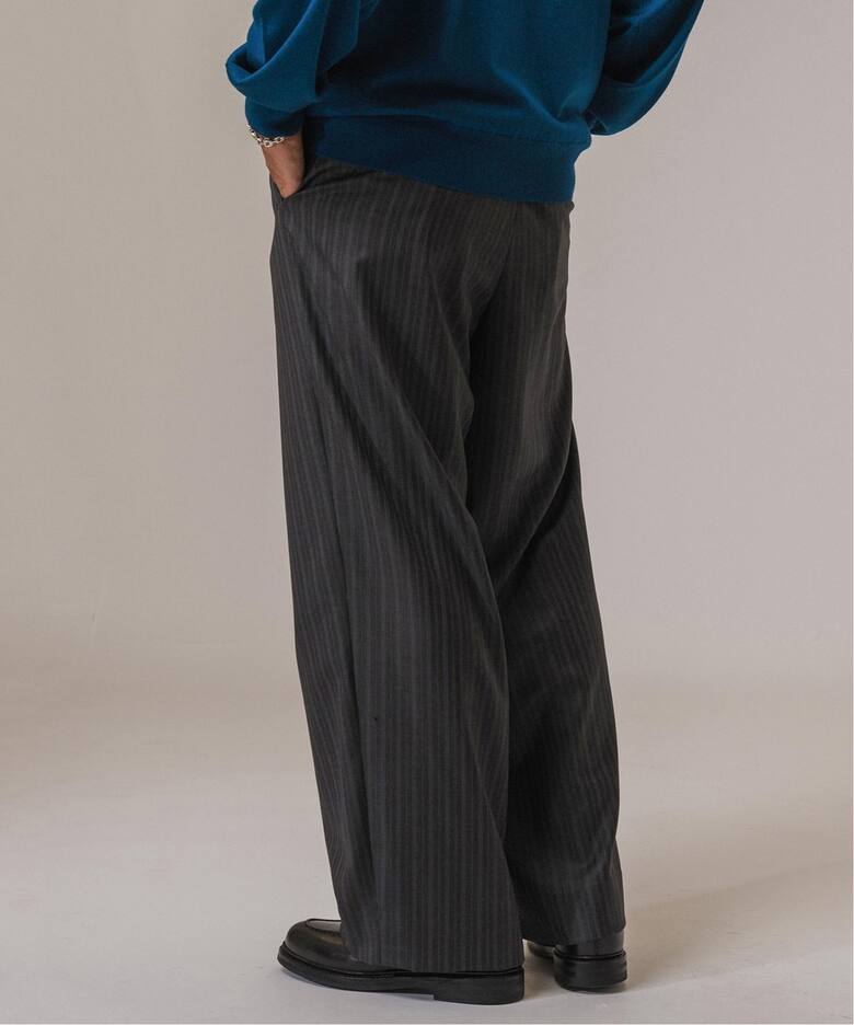 LA BOUCLE(ラブークル) Loro Piana Fabric ワイドパンツ（スラックス 