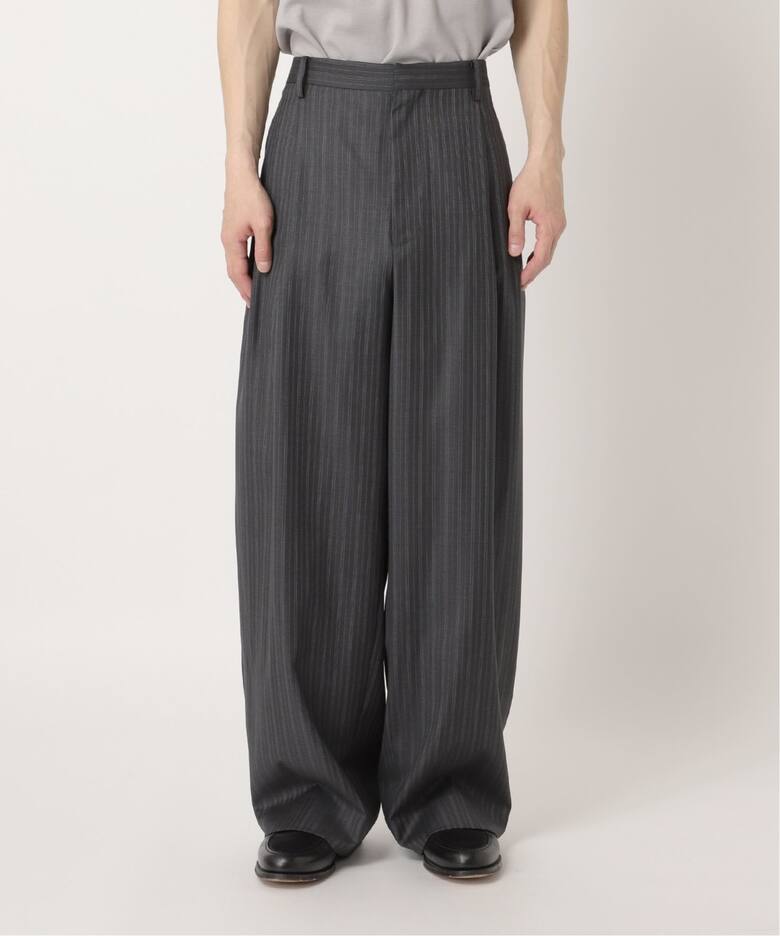 LA BOUCLE(ラブークル) Loro Piana Fabric ワイドパンツ（スラックス 