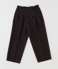 LA BOUCLE (ラブークル) HERRINGBONE WIDE パンツ（スラックス 