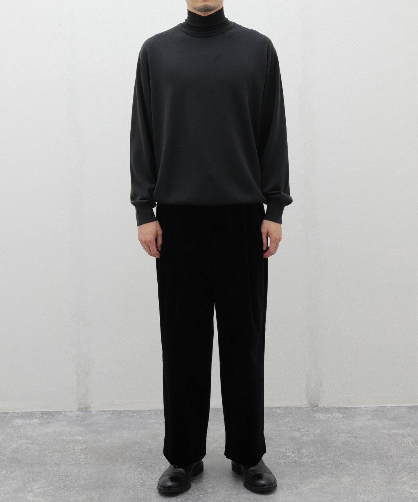 LA BOUCLE (ラブークル) VELVET W BAGGY パンツ（スラックス 