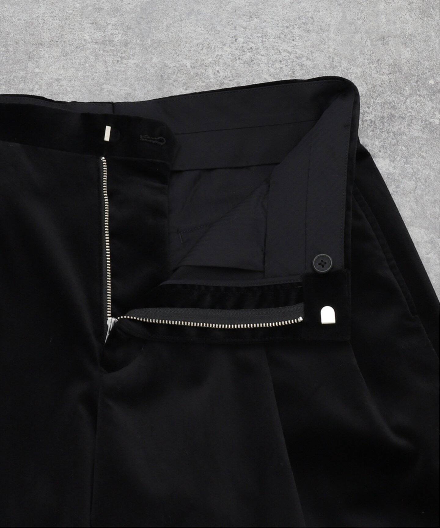 LA BOUCLE (ラブークル) VELVET W BAGGY パンツ（スラックス 