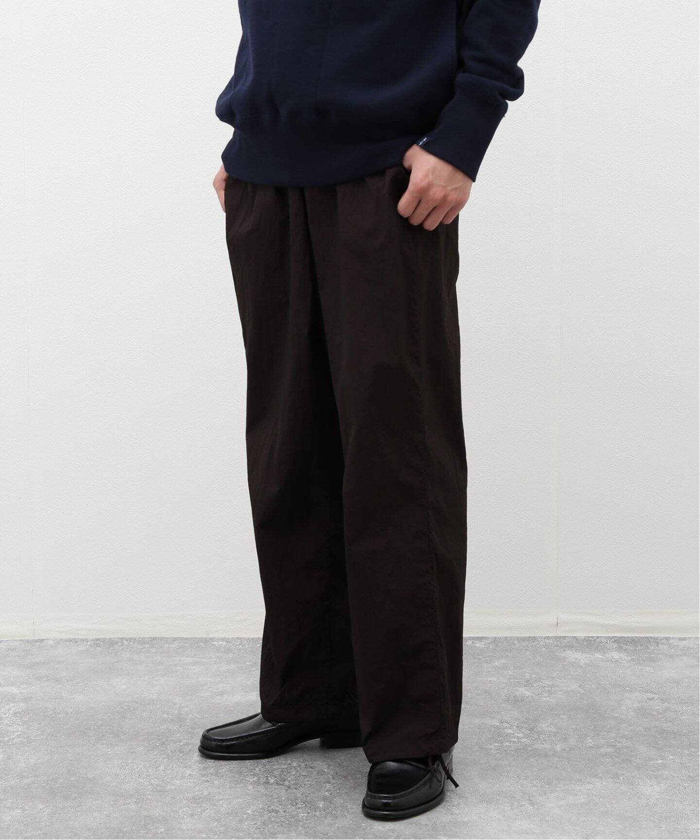 ATON / エイトン】HAND DYED NYLON OVER PANTS（ジャージ／トラック 